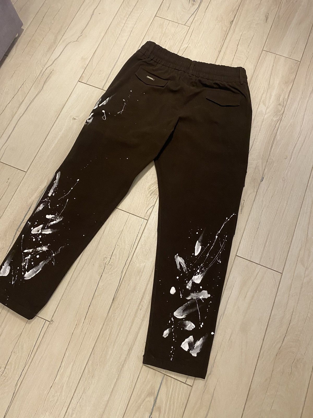 Maniere De Vior Maniere De Vior Handpanited Brown Cargo Pants Size US 32 / EU 48 - 9 Thumbnail