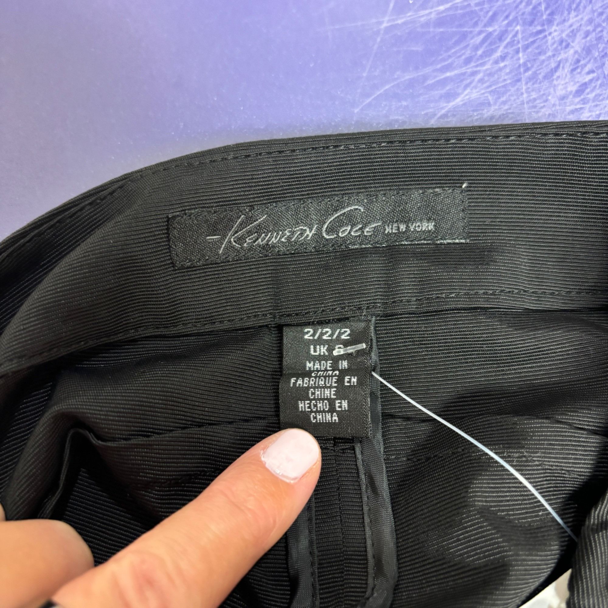 Kenneth Cole 6 - Y2K Black Kenneth Cole Skirt Size 28" / US 6 / IT 42 - 3 Thumbnail