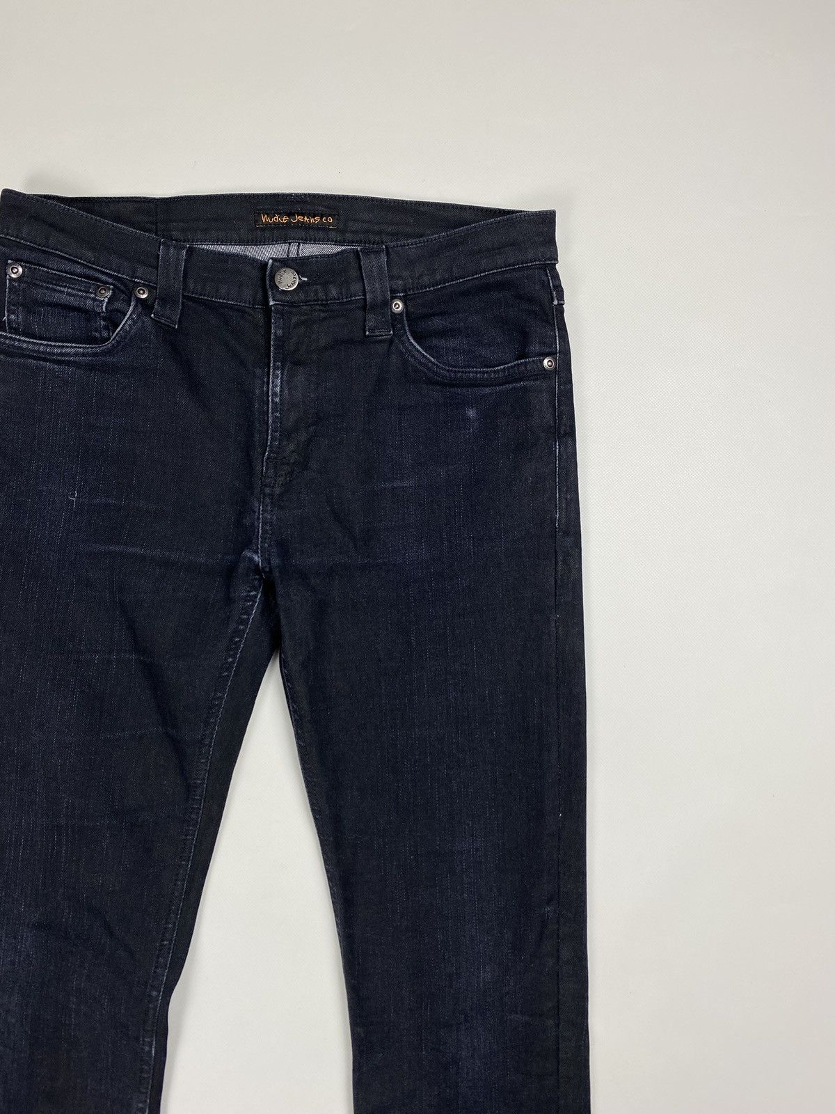 Nudie Jeans Nudie Jeans Co Tube Tom Org. Back In Black men’s jeans Size US 31 - 9 Thumbnail