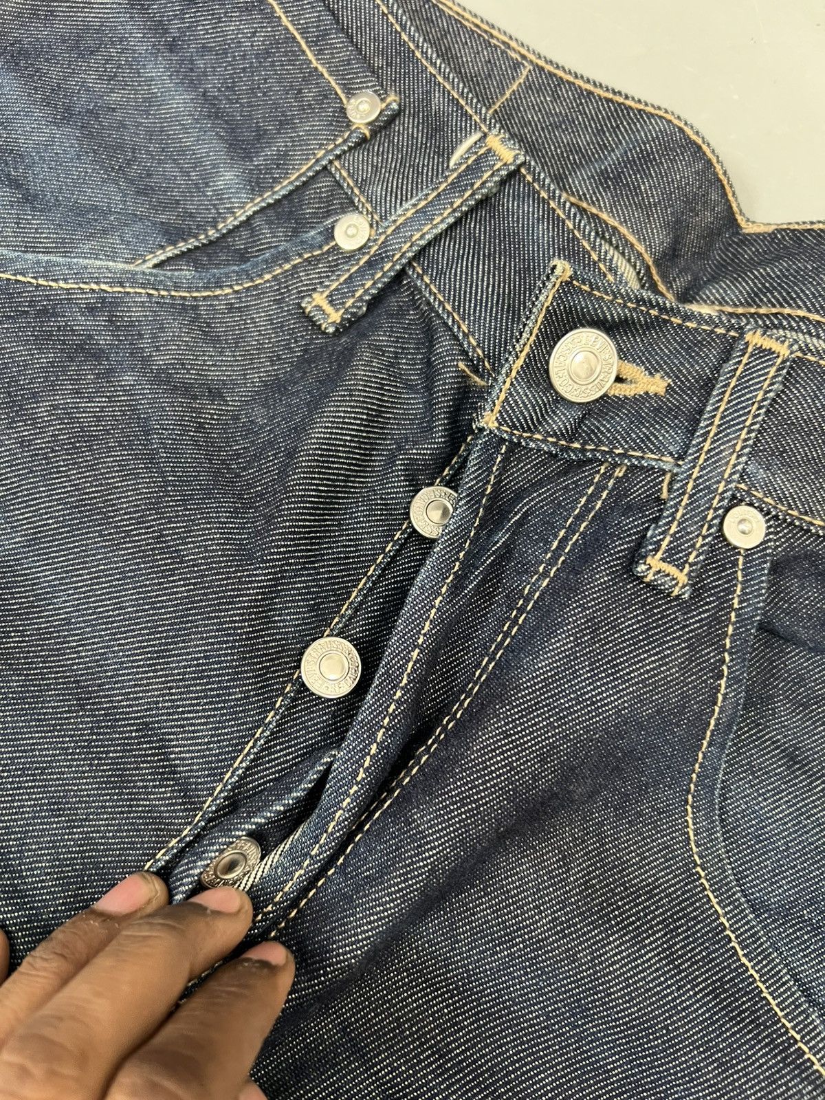 Levi's Vintage levis engineers denim pants belt Size US 30 / EU 46 - 6 Thumbnail