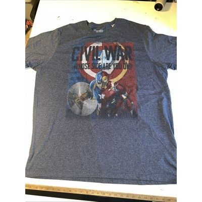 Marvel Comics Marvel's Iron Man Captain America Civil War Whose Side Are Y Size US XXL / EU 58 / 5 - 1 Thumbnail