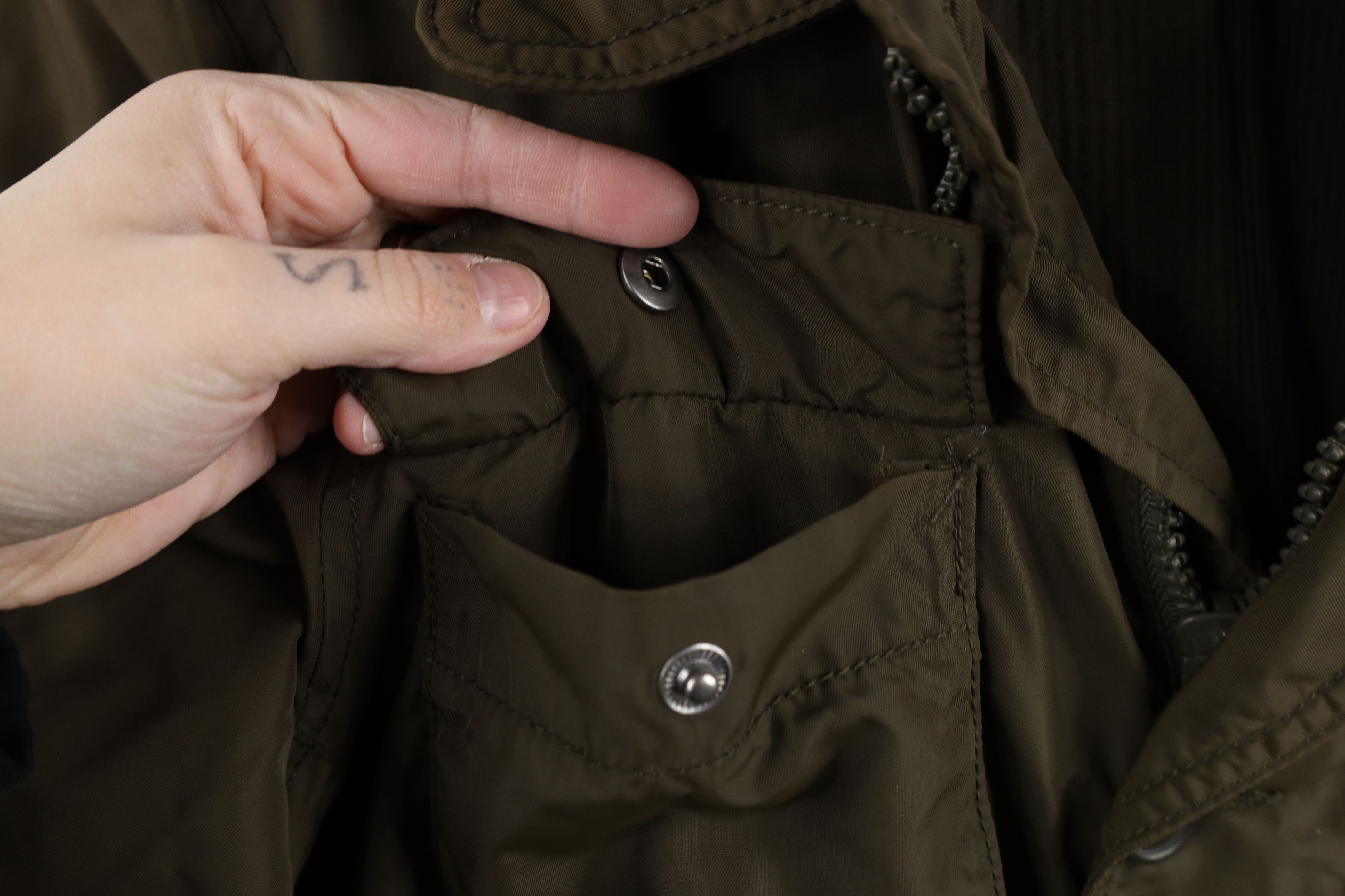 Gap × Vintage Vintage Y2K Gap Military Style Full Zip Field Jacket Green Size US S / EU 44-46 / 1 - 4 Thumbnail