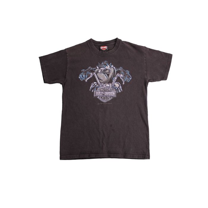 Harley Davidson Vintage 2000s Taz Harley Davidson Tee Shirt Black S ...