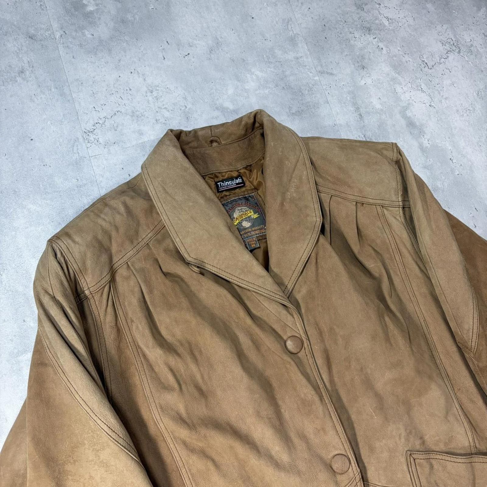 Wilsons Leather Vintage Tan Adventure Bound By Wilsons Leather Coat Size US M / EU 48-50 / 2 - 5 Thumbnail