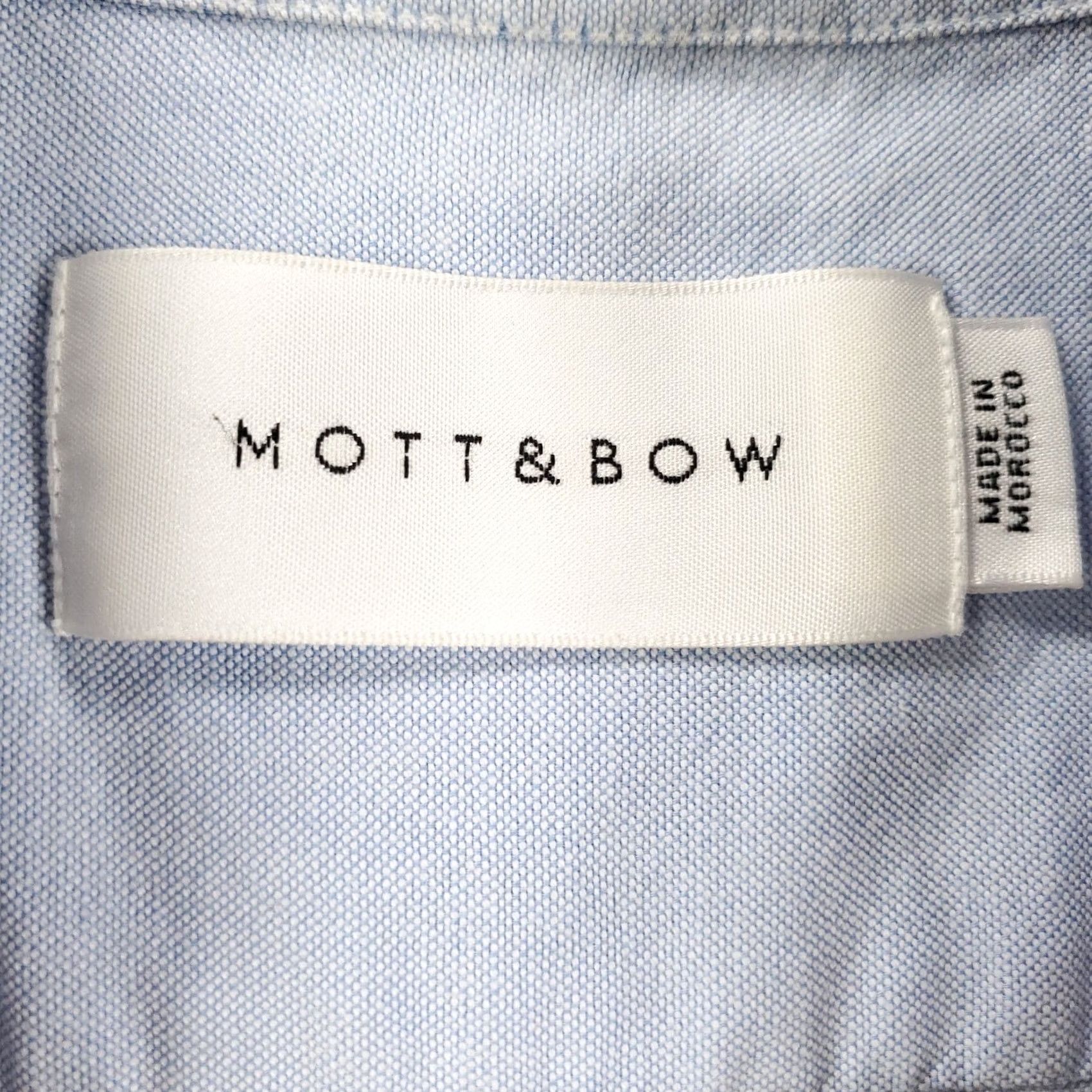 Mott & Bow Mott&Bow Button Down Shirt Mens Medium Light Blue Long Sleeve Casual Size US M / EU 48-50 / 2 - 4 Thumbnail