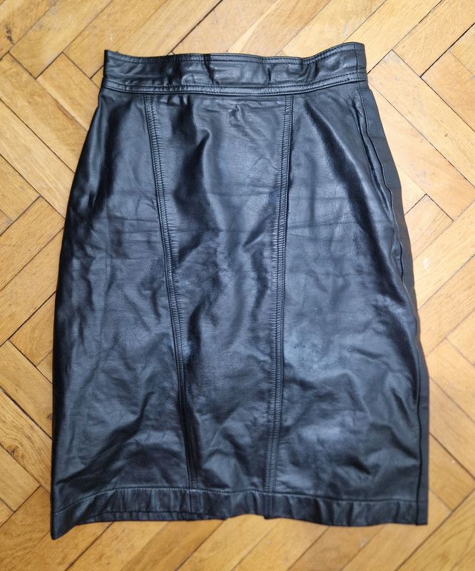 If Six Was Nine × Vintage Leather mini skirt Size 25" / US 0 / IT 36 - 1 Thumbnail