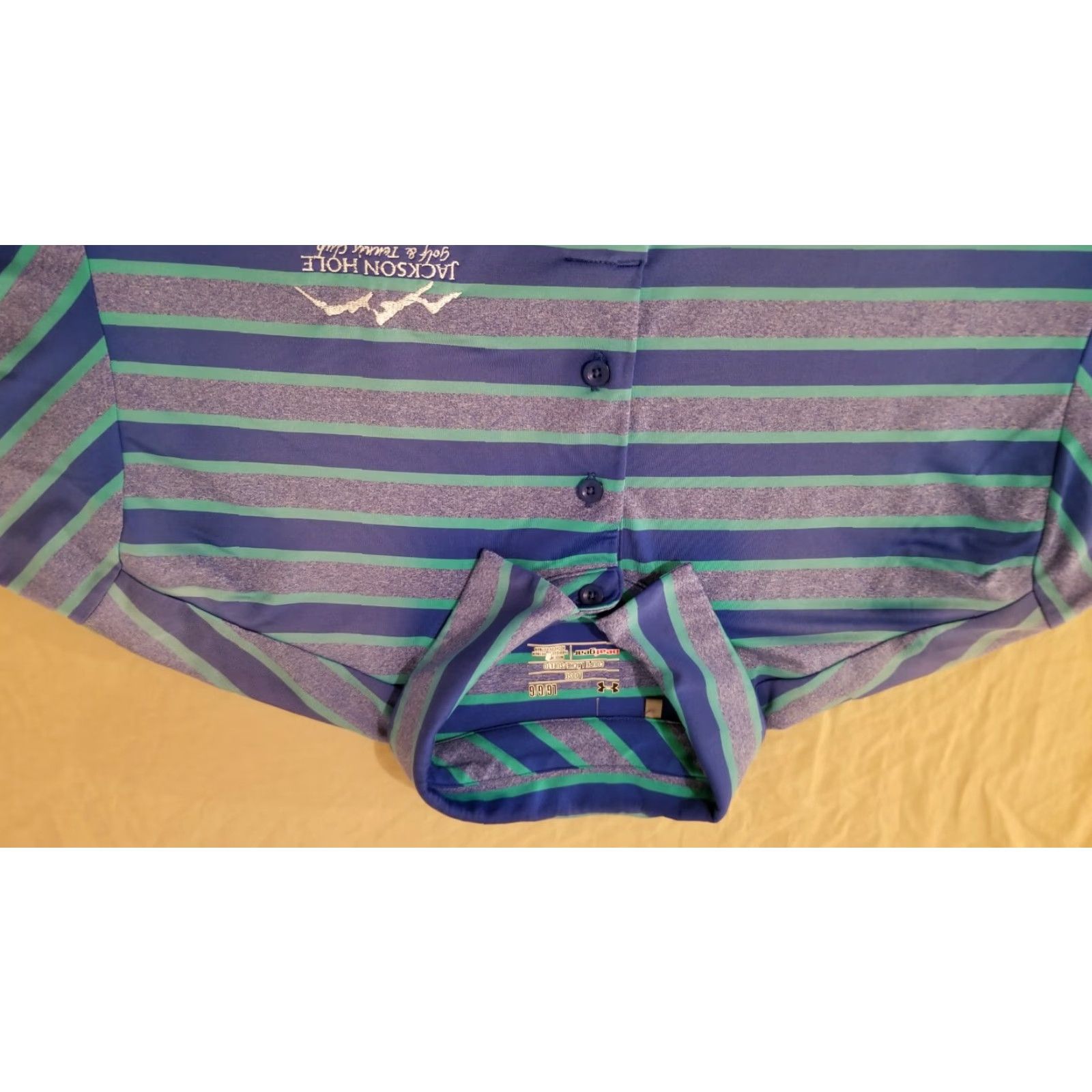Under Armour Under Armour Polo Shirt L Large Blue Athletic Golf Mens Shirt Size US L / EU 52-54 / 3 - 2 Thumbnail