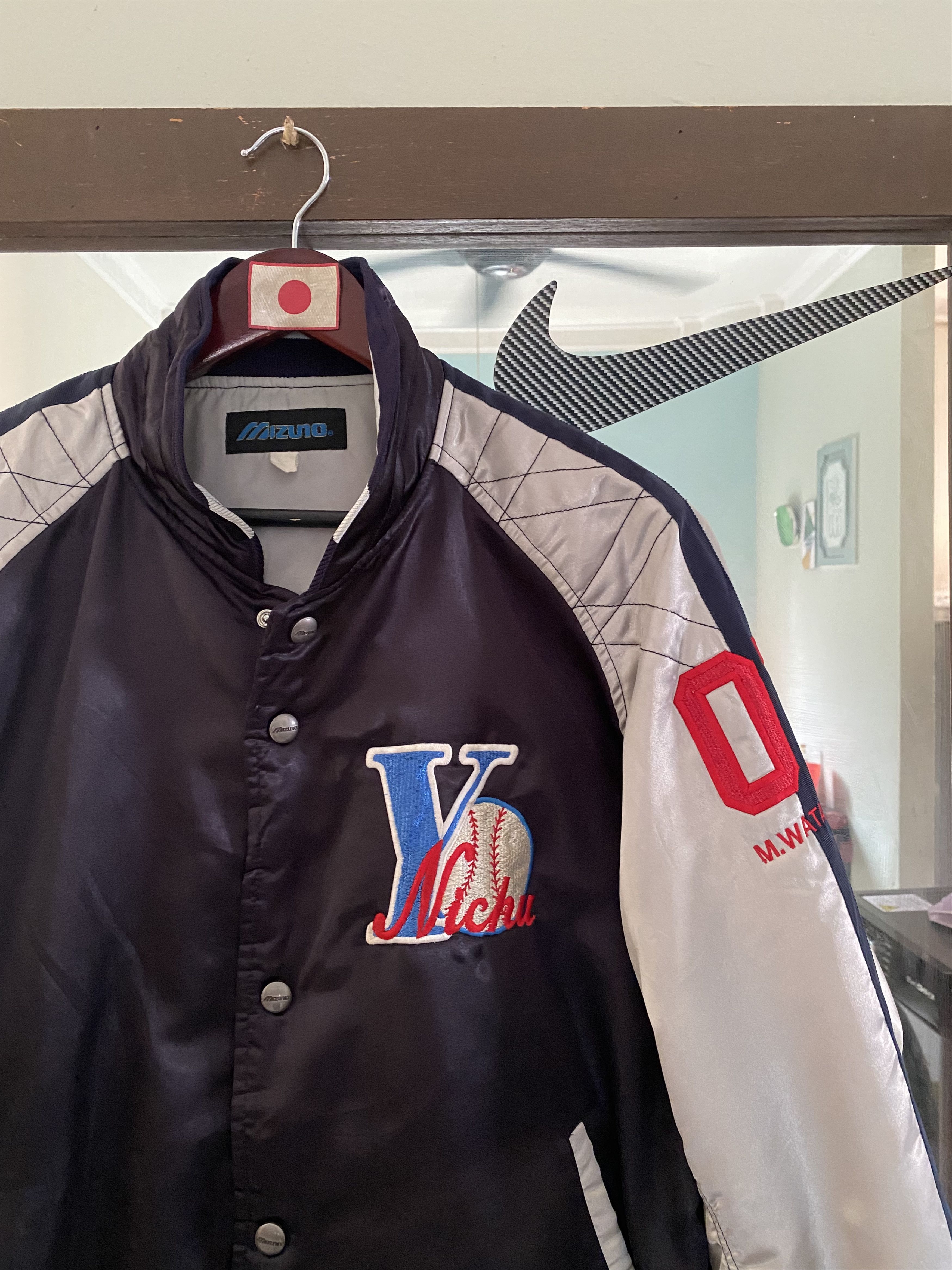 MLB Vintage Mizuno Nichu Baseball Jacket Size US XL / EU 56 / 4 - 2 Thumbnail