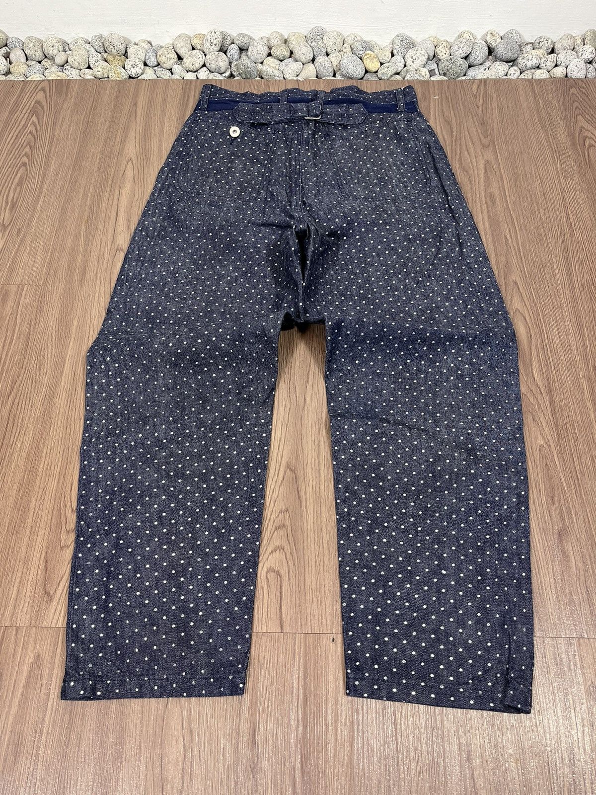 Designer × Japanese Brand Ichilu Design Labo Japan Polkadot Buckleback Pants Size US 29 - 7 Thumbnail
