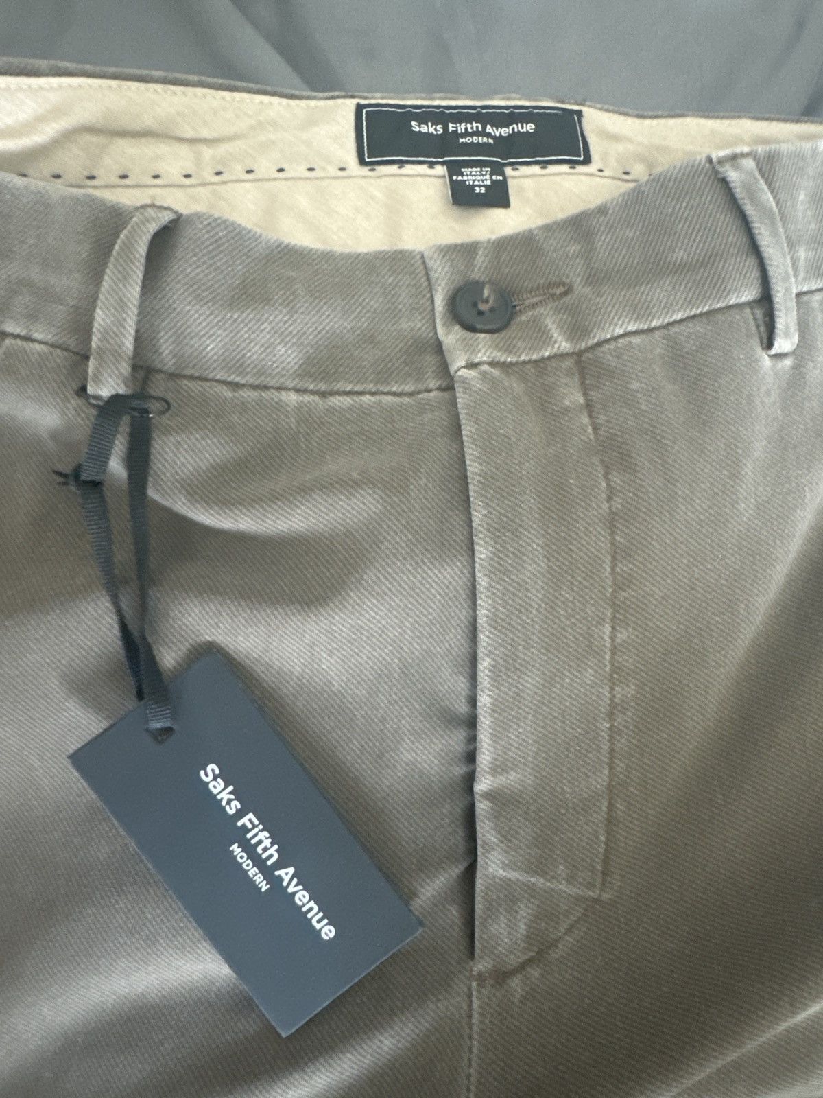 Saks Fifth Avenue Brand new tags on saks fifth avenue brown pants Size US 32 / EU 48 - 3 Thumbnail