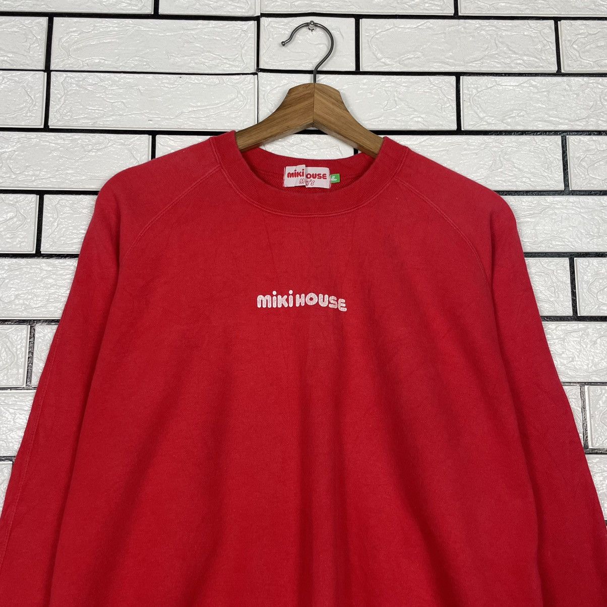 Japanese Brand Vintage Miki House Red Crewneck Sweatshirt Size US L / EU 52-54 / 3 - 2 Thumbnail