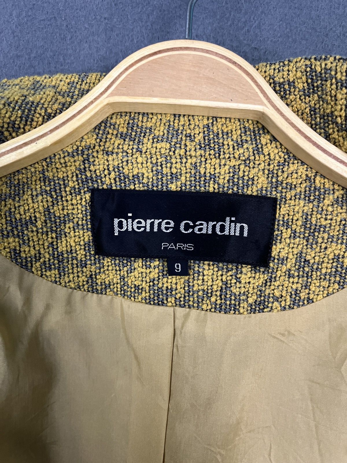 Pierre Cardin × Vintage Pierre Cardin Houndstooth Wool Jacket Made in Japan Size S / US 4 / IT 40 - 8 Thumbnail
