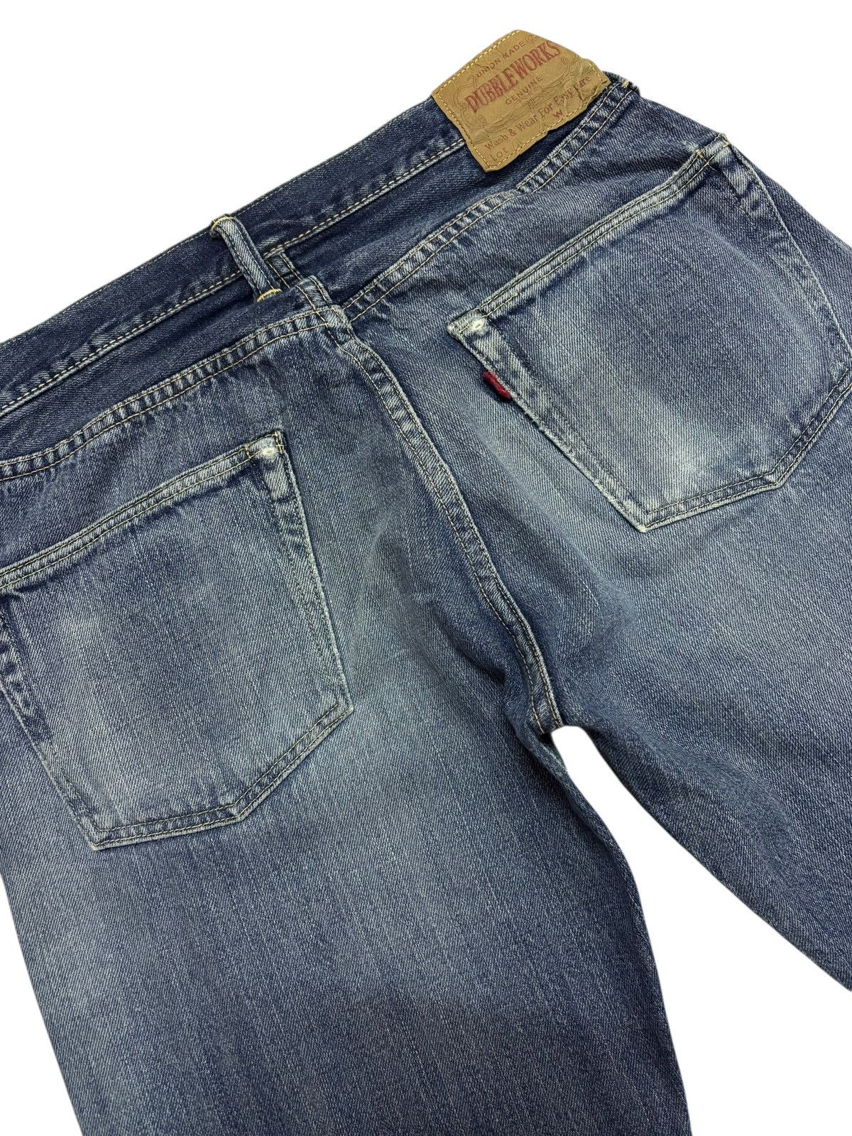 Japanese Brand Vtg 90s Warehouse Japan Dubbleworks Selvedge Distress Jeans Size US 29 - 7 Thumbnail