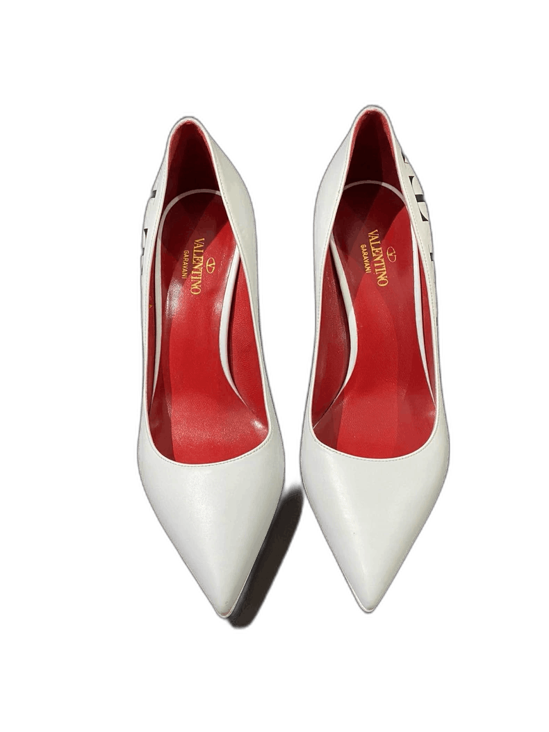 Valentino Valentino Elegant White High Heels Size 35.5 Size US 5.5 / EU 38 - 1 Thumbnail