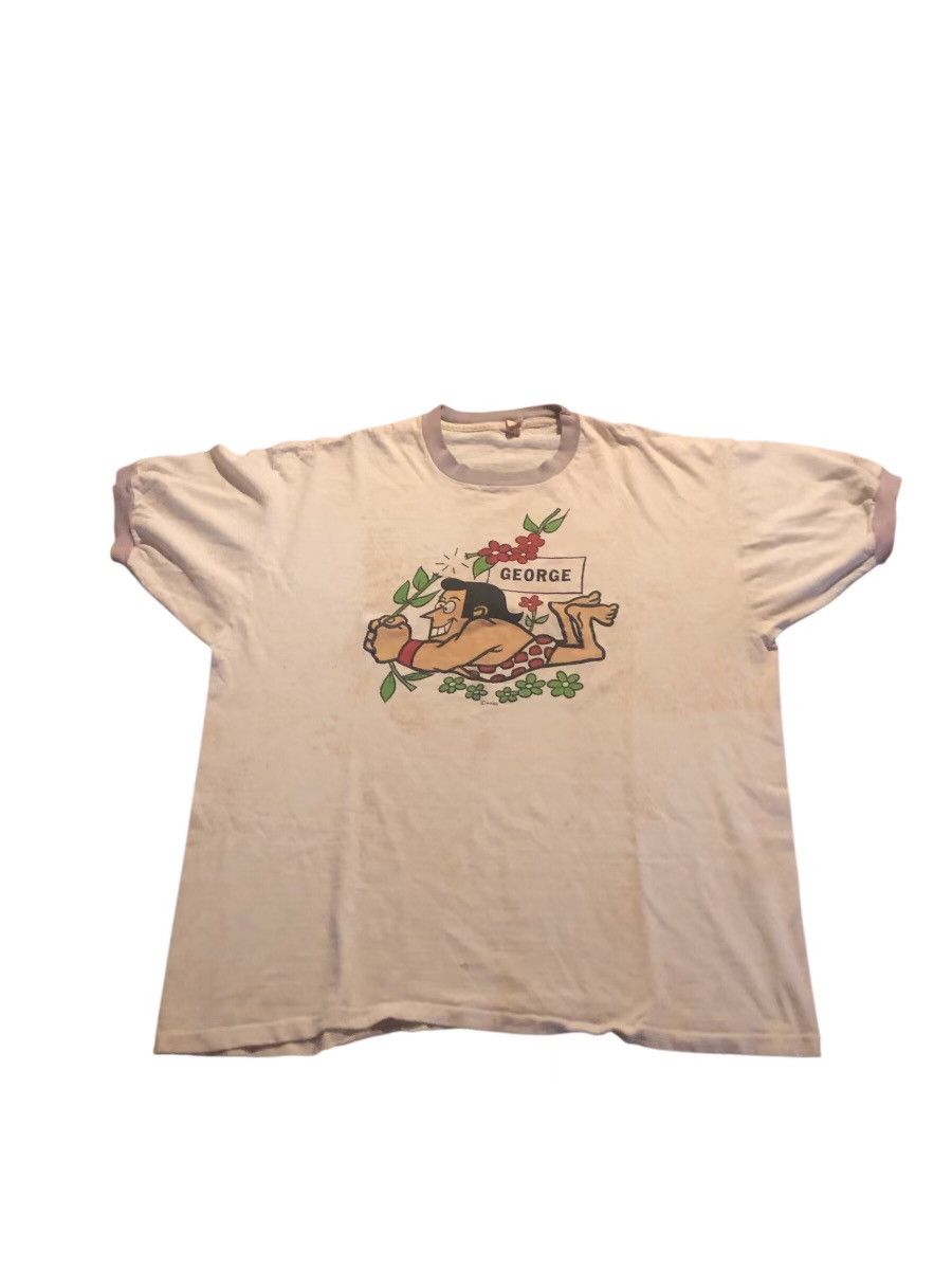 Vintage Vintage 80s George Of The Jungle T Shirt S/XL Size US XL / EU 56 / 4 - 1 Thumbnail