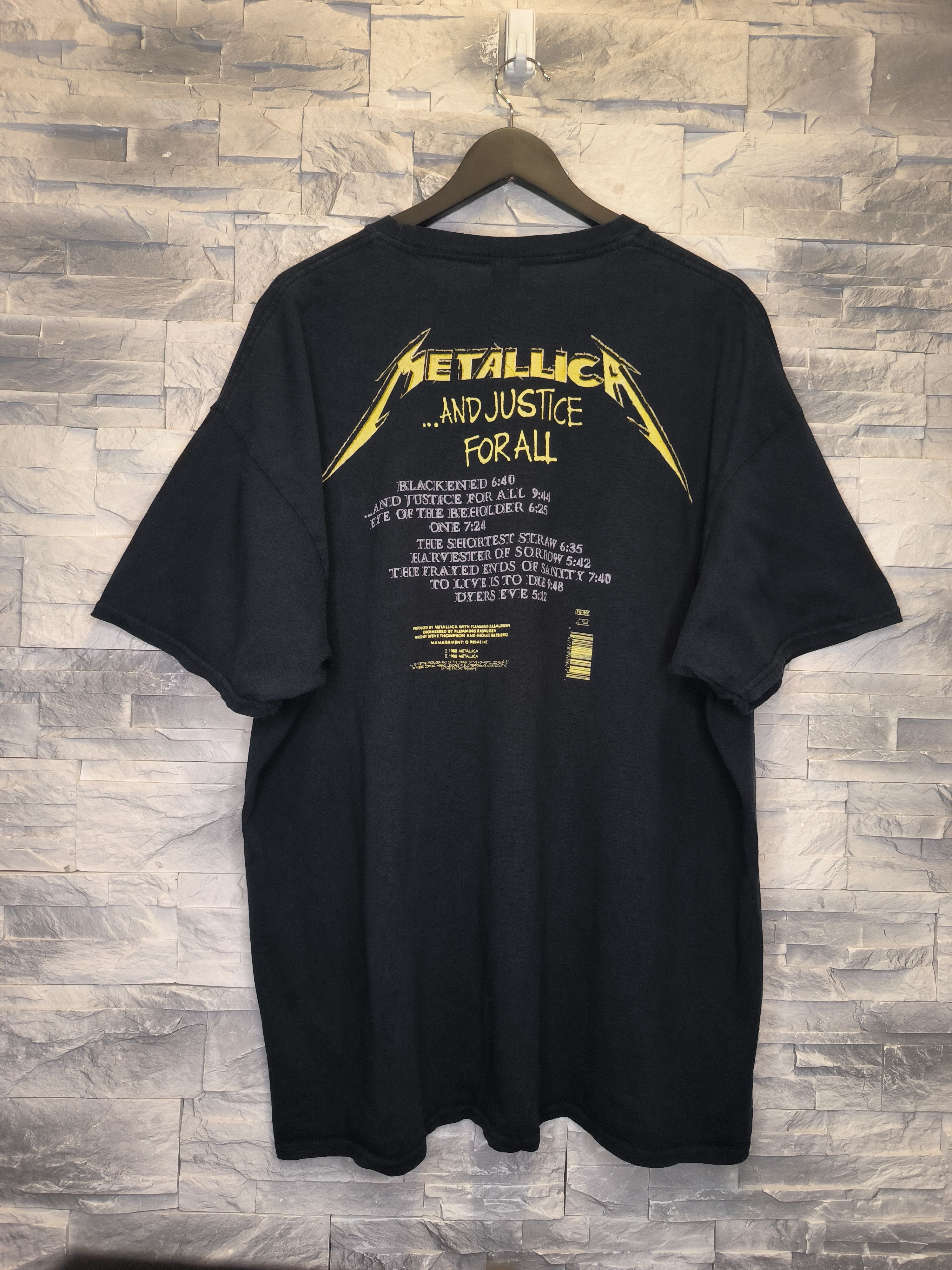 Band Tees Metallica Justice for all Vintage Rock Tee Size US XXL / EU 58 / 5 - 2 Thumbnail