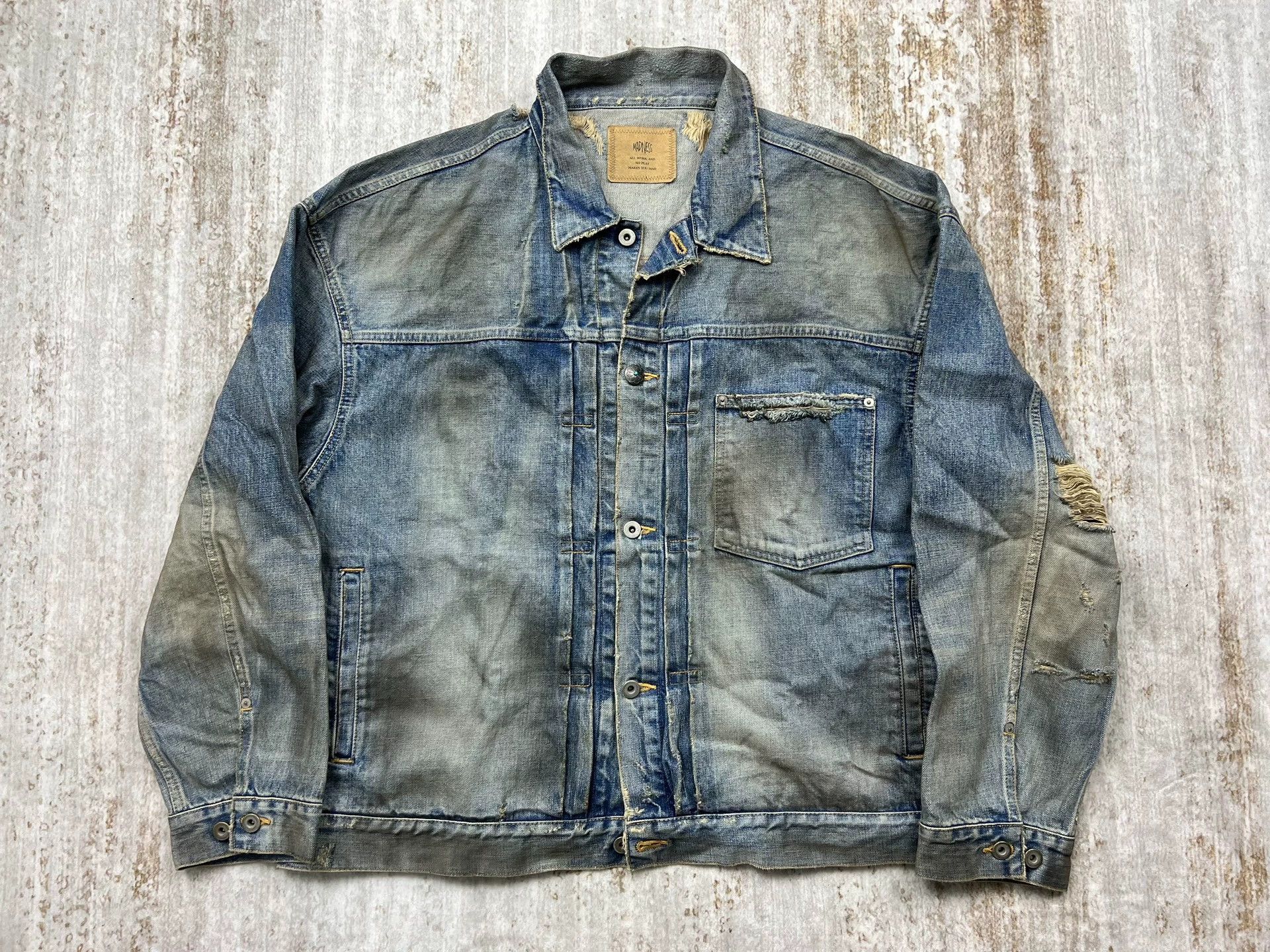 Madness Madness 9th Anniv Denim Jacket Oil-Treated XL New | Grailed