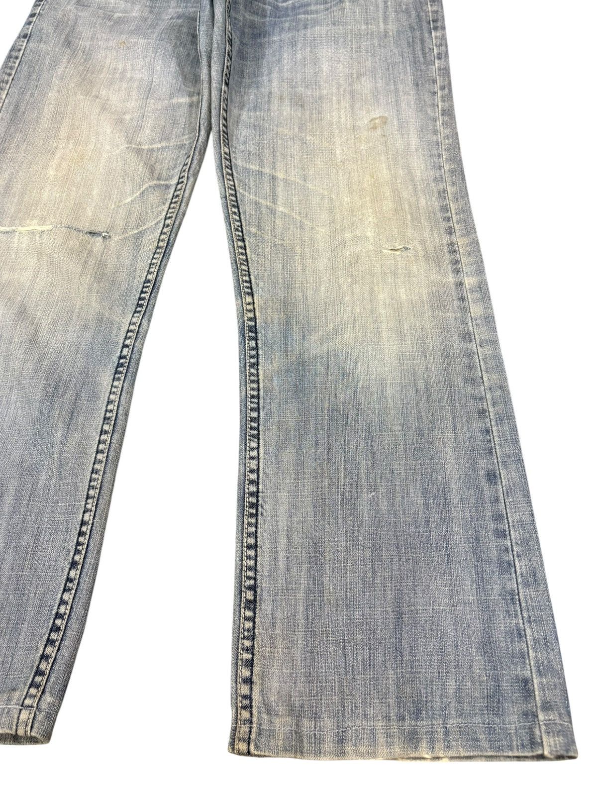 Giorgio Armani Vintage Giorgio Armani Faded Wash Distressed Loose Jeans Size US 34 / EU 50 - 7 Thumbnail