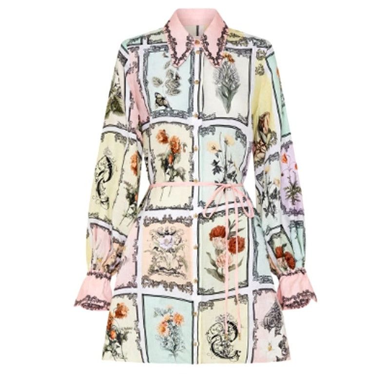 CAMILLA Camilla Long Live Letterpress Mini Shift Shirt Dress Size L Size L / US 10 / IT 46 - 13 Thumbnail