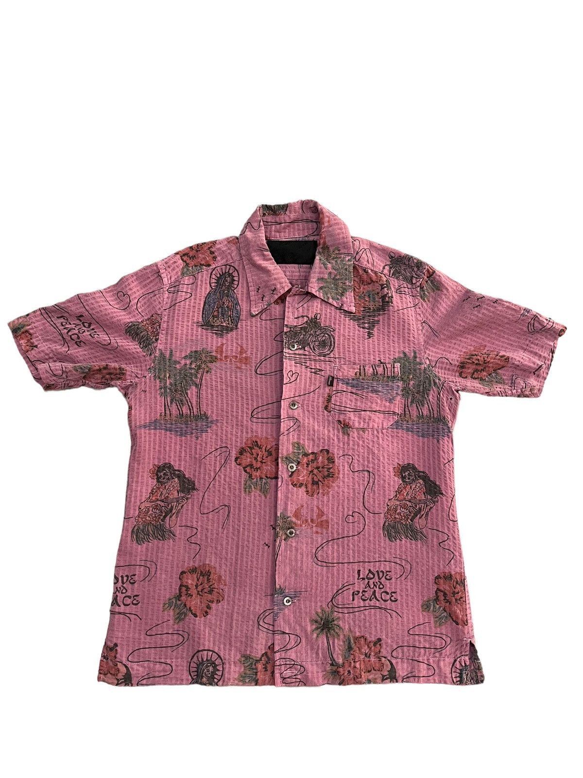 Vintage Roen Mastermind Japan Love and Peace full Pic shirt