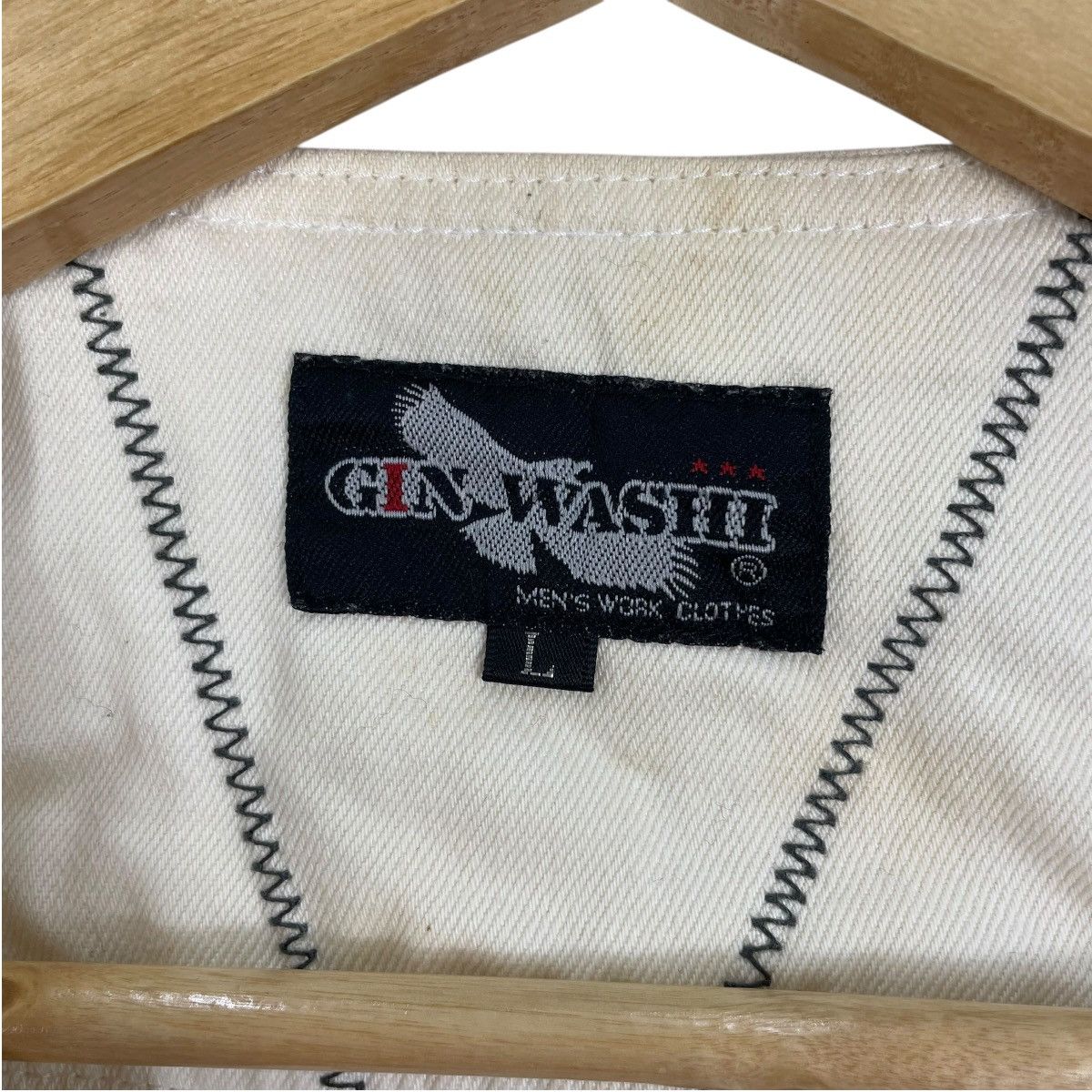 Japanese Brand Vintage Gin Washi Japan Workwear Tactical Cotton Vest Size US L / EU 52-54 / 3 - 5 Thumbnail