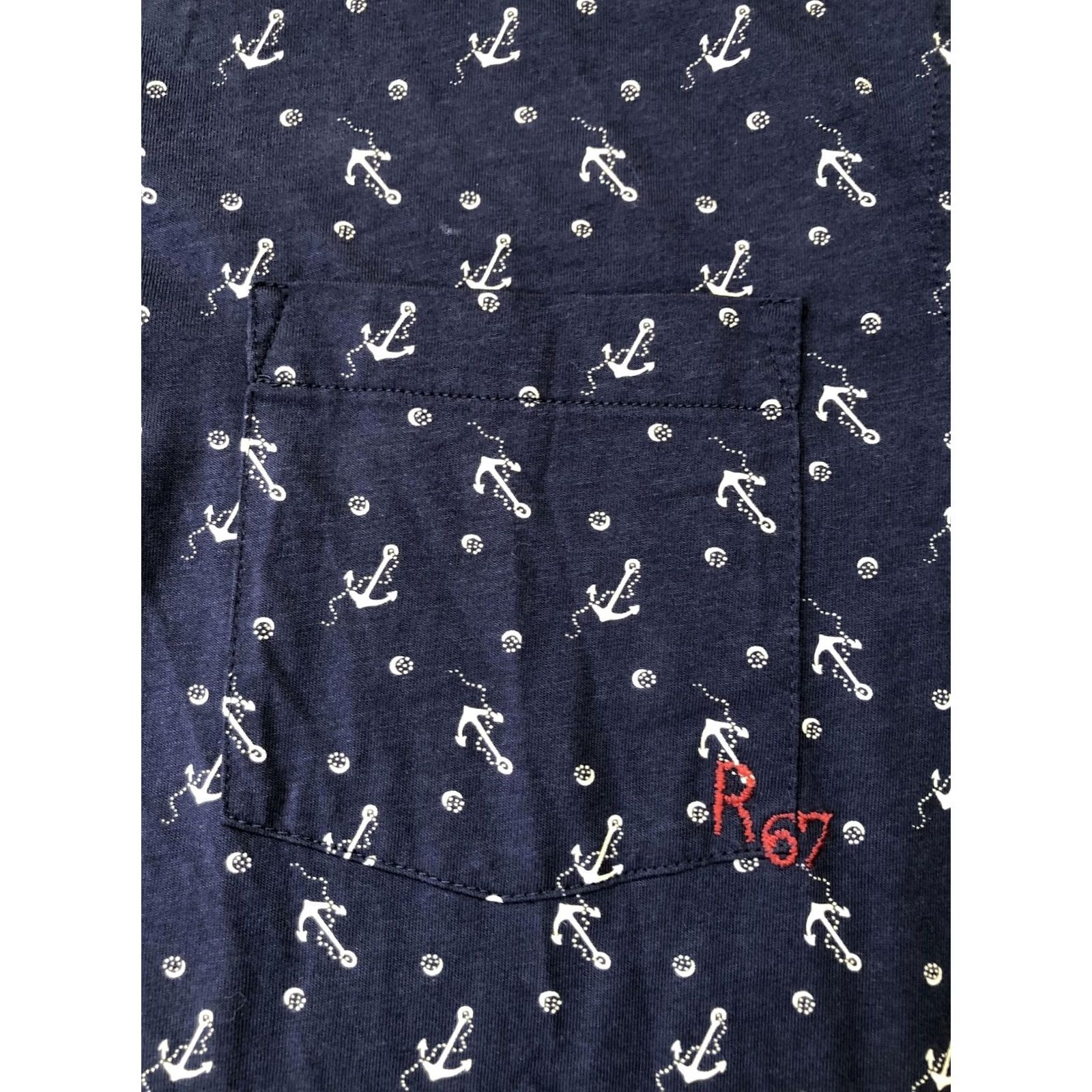 Polo Ralph Lauren Polo Ralph Lauren Polo Shirt Mens Medium Navy Anchor Print Pocket Nautical R67 Size US M / EU 48-50 / 2 - 6 Thumbnail