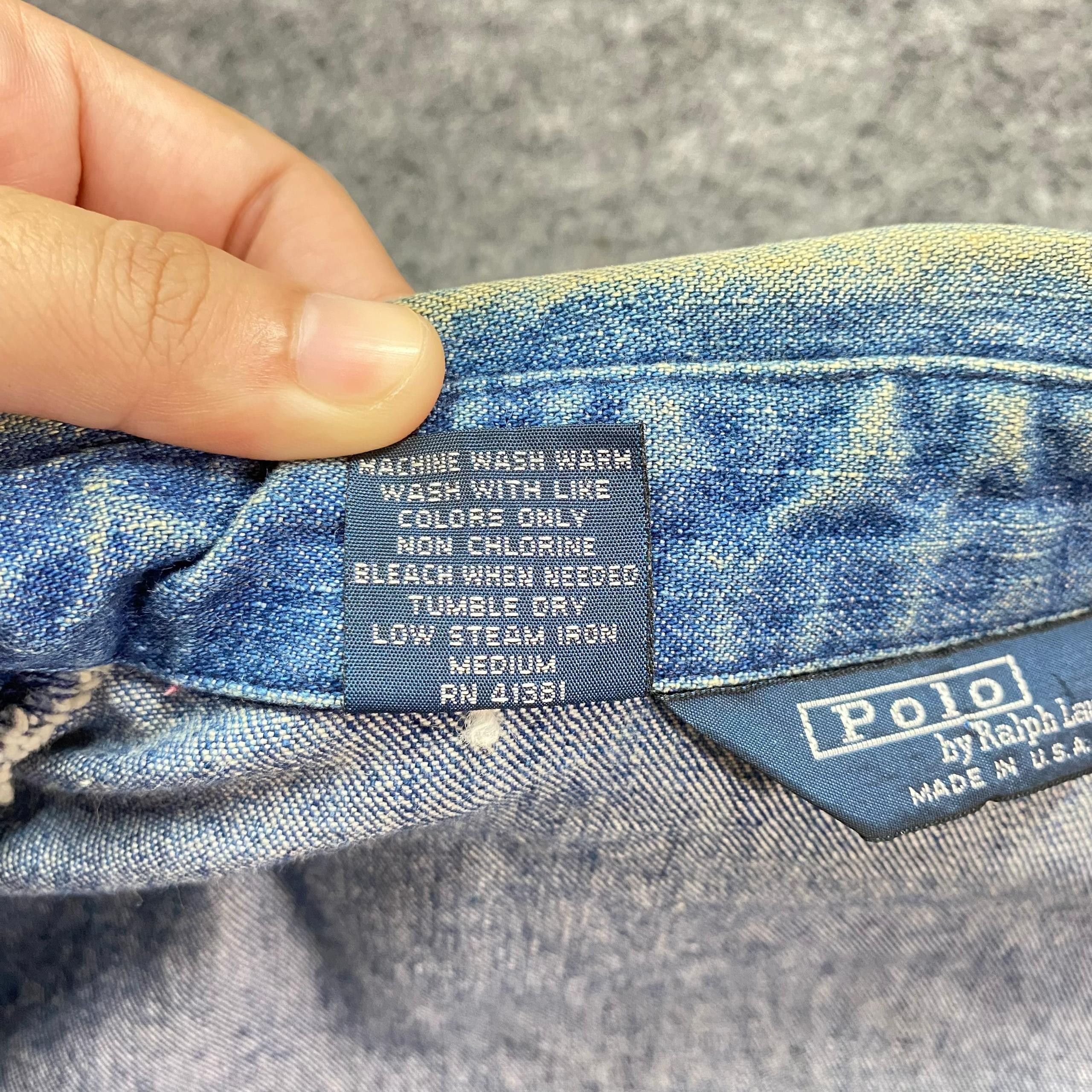 Polo Ralph Lauren Vintage Polo Ralph Lauren Denim Jacket Size US L / EU 52-54 / 3 - 10 Thumbnail