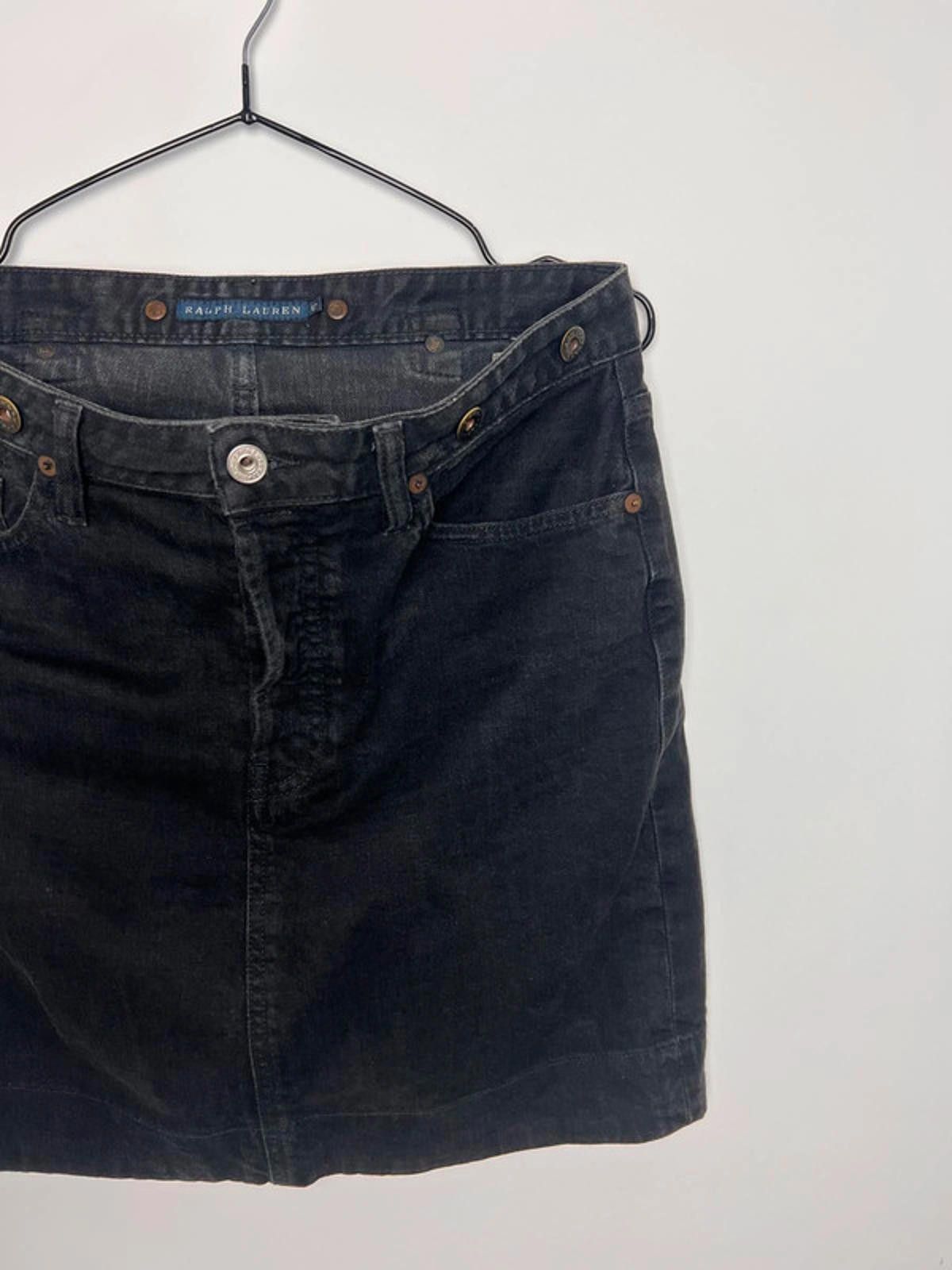 Polo Ralph Lauren Ralph Lauren Black Denim Skirt Size 30" / US 8 / IT 44 - 2 Thumbnail