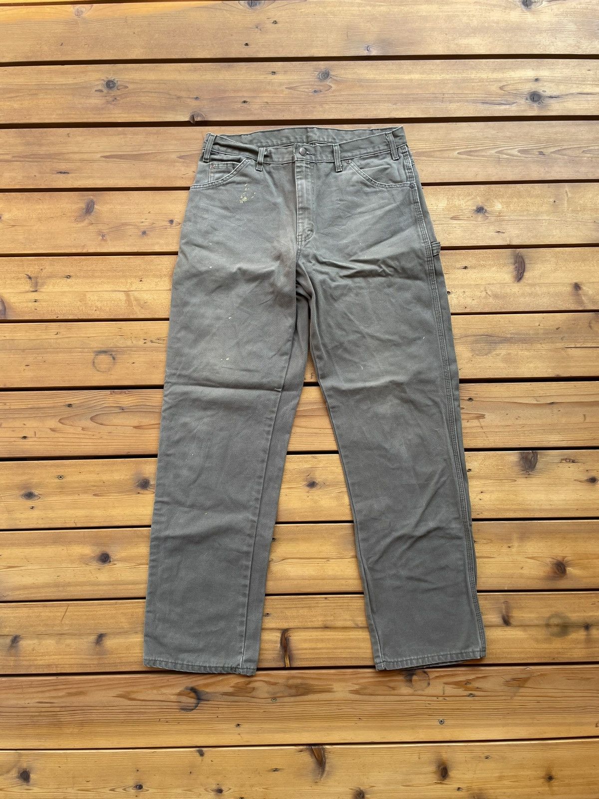 Vintage Vintage faded dickies carpenter work pants Size US 34 / EU 50 - 1 Thumbnail