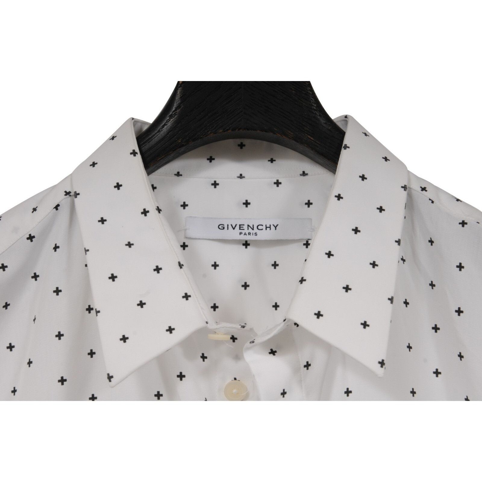 Givenchy Long Sleeve Button Down Shirt Sz 43 / 17 White Size US XL / EU 56 / 4 - 4 Thumbnail