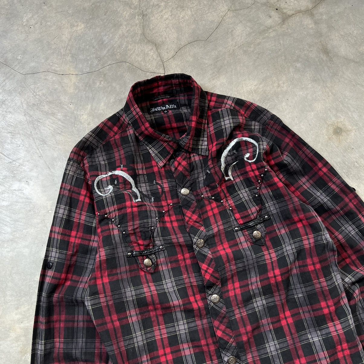If Six Was Nine 2000’s In The Attic Vkei Stylr Flannel Shirt Size US M / EU 48-50 / 2 - 3 Thumbnail