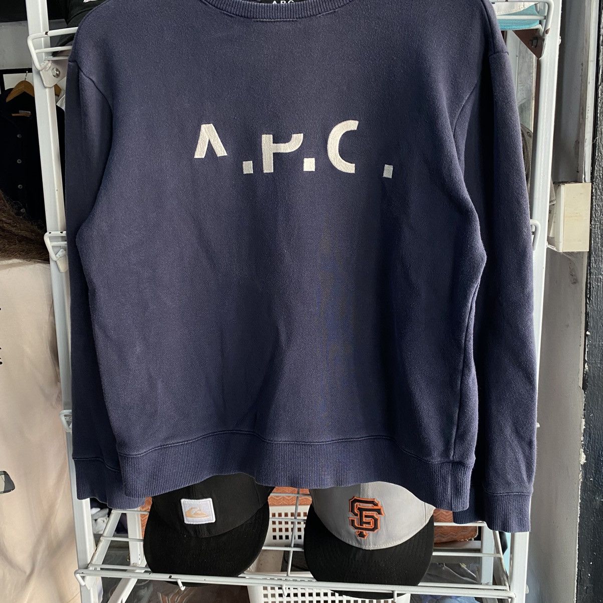 A.P.C. A.P.C Men’s Rue Madame Paris Crewneck Sweatshirt M Boxy Size US M / EU 48-50 / 2 - 4 Thumbnail