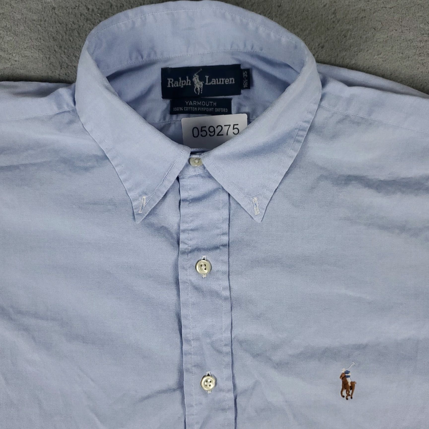 Ralph Lauren Ralph Lauren Dress Shirt Mens Size 16.5 Blue Long Sleeve Button Up Classic Regular Fit Size 42R - 2 Thumbnail