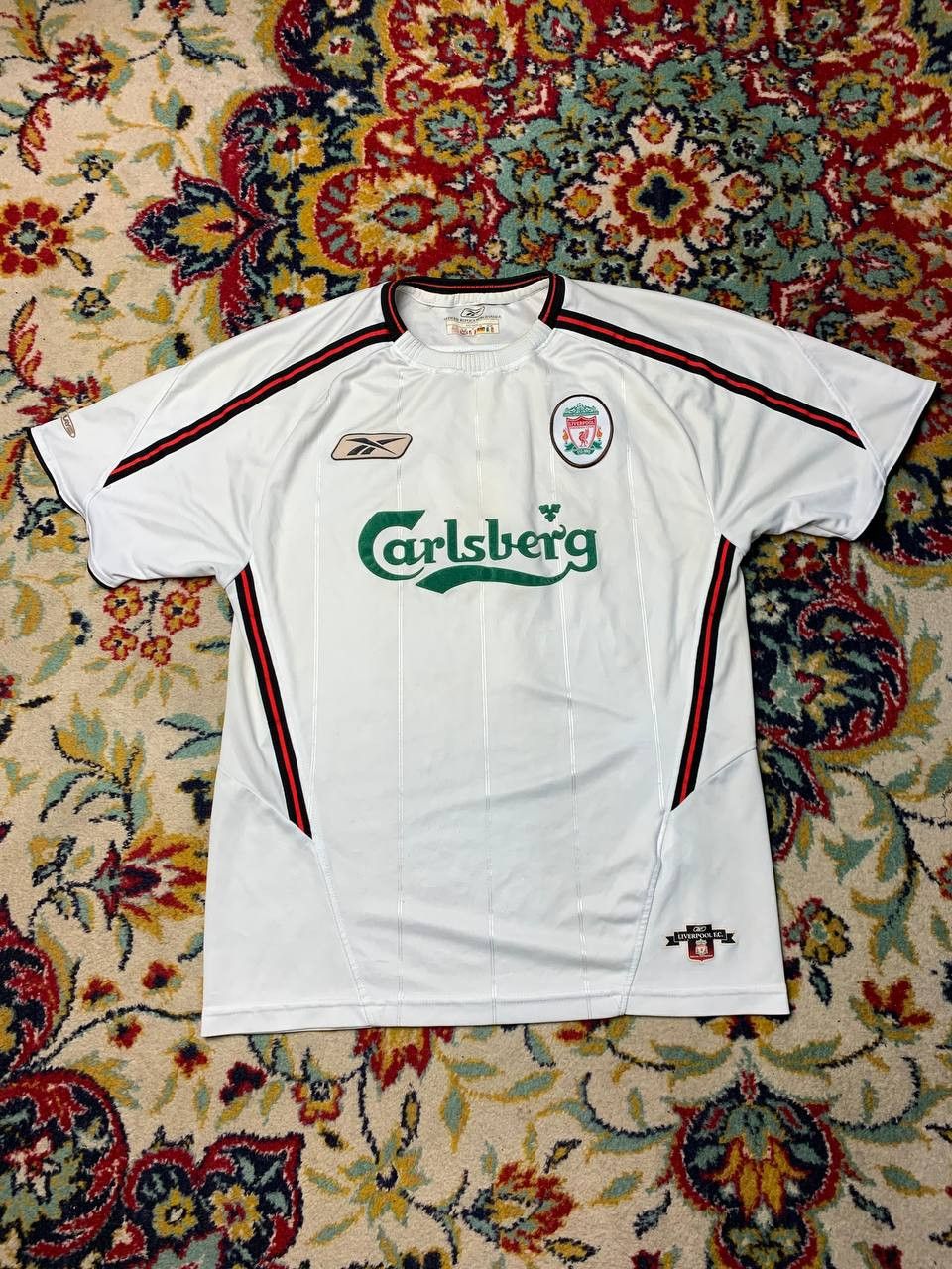 Reebok 2003-04 Liverpool Away Jersey Kewell #7 Size S Reebok Size US S / EU 44-46 / 1 - 1 Thumbnail