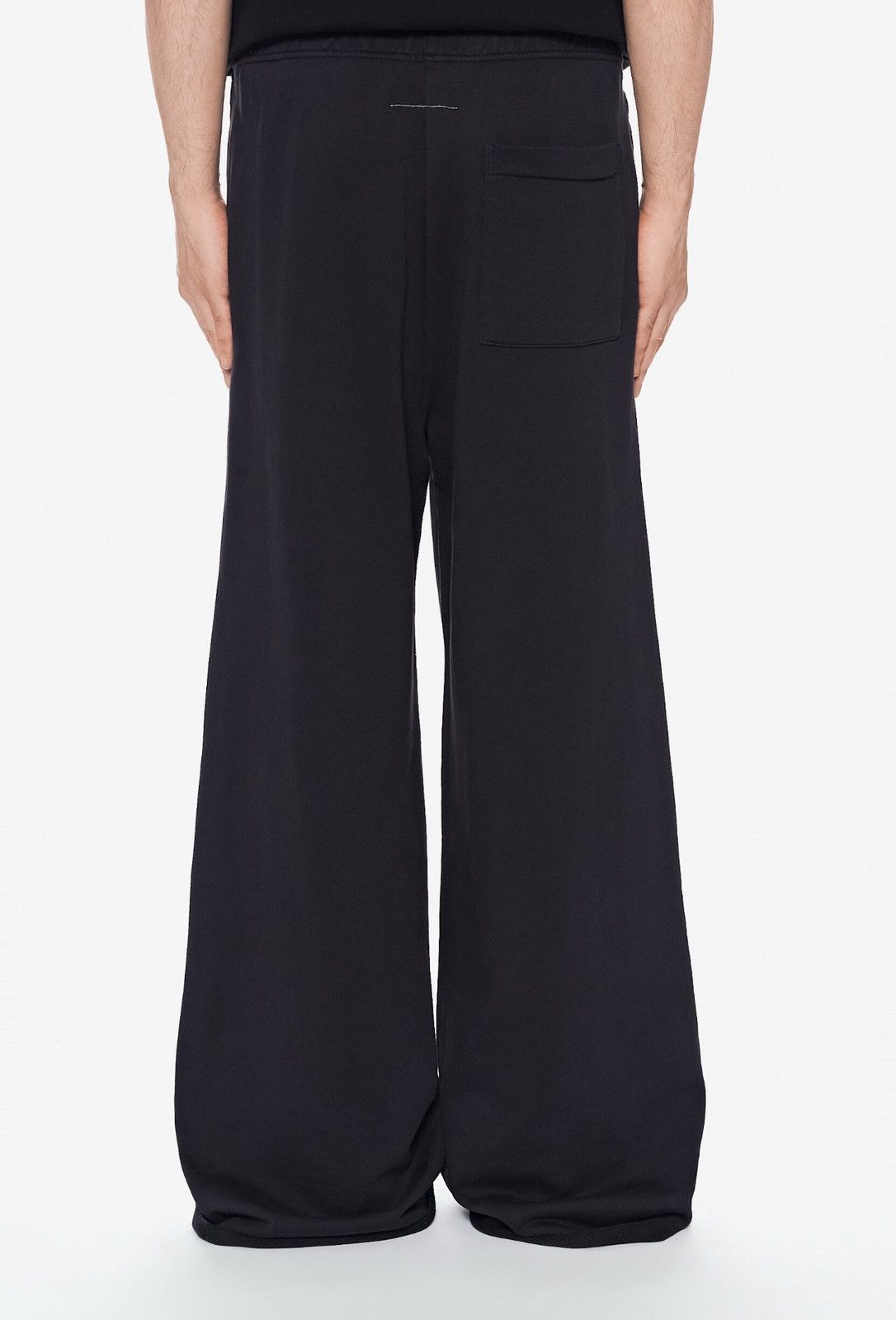 MM6 Last MM6 Maison Margiela Black Logo Number Motif Sweatpants Size US 32 / EU 48 - 2 Thumbnail
