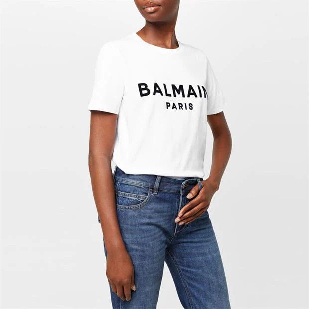 Balmain o1g2r1mq0924 T-Shirts in Blanc & Noir Size XL / US 12-14 / IT 48-50 - 7 Thumbnail