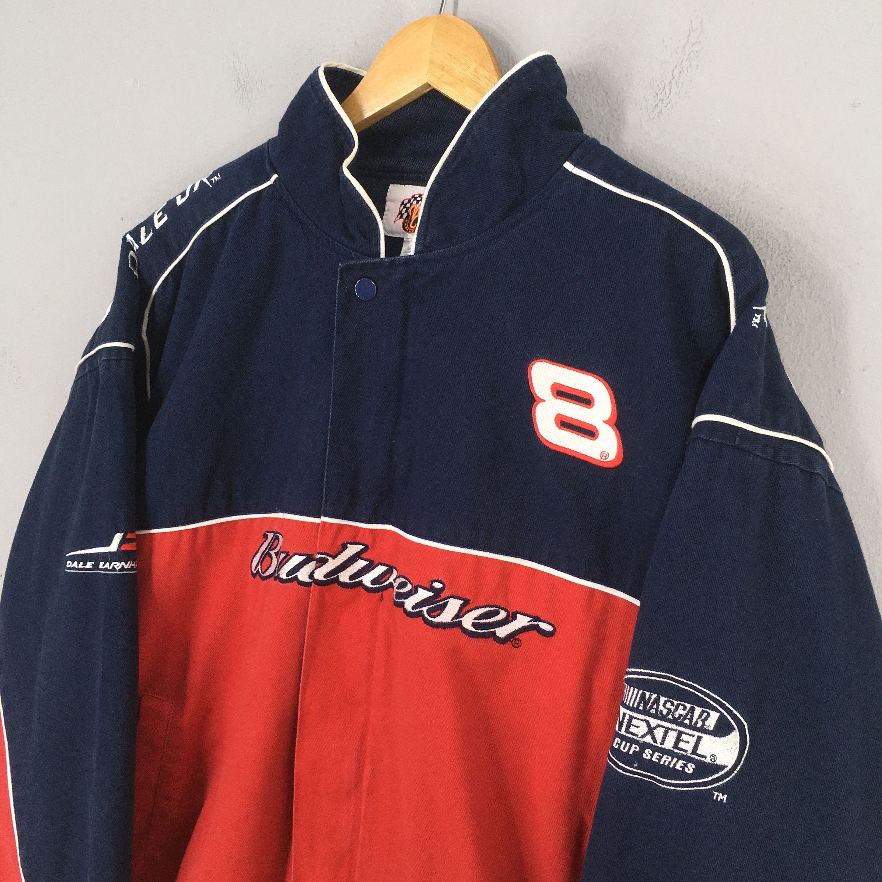 NASCAR Vintage 90s Budweiser Racing Car Nascar Jacket XL Size US XL / EU 56 / 4 - 3 Thumbnail
