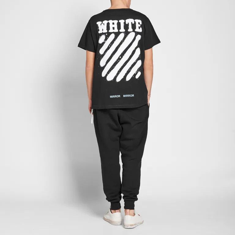 Off-White Black Spray Diagonals Logo Oversized T-Shirt Size US S / EU 44-46 / 1 - 3 Thumbnail