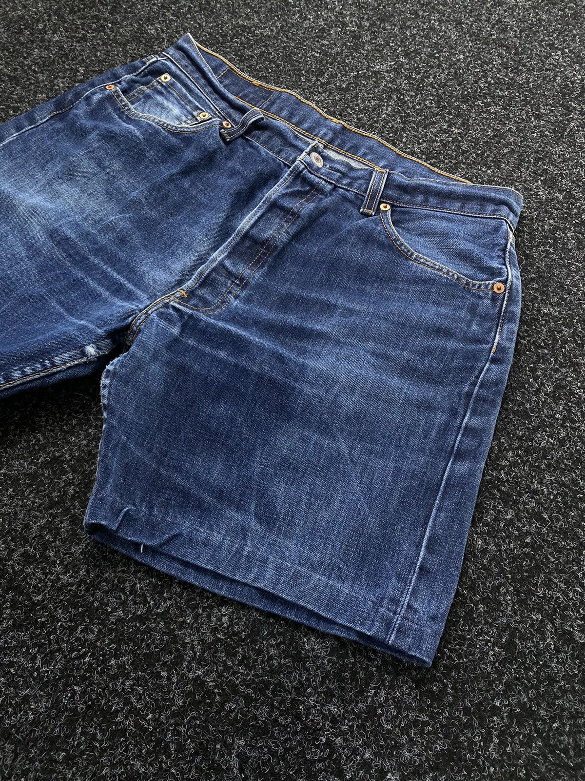 Levi's × Vintage Levis 501 Shorts Denim Rap Sk8 Baggy Size US 36 / EU 52 - 3 Thumbnail