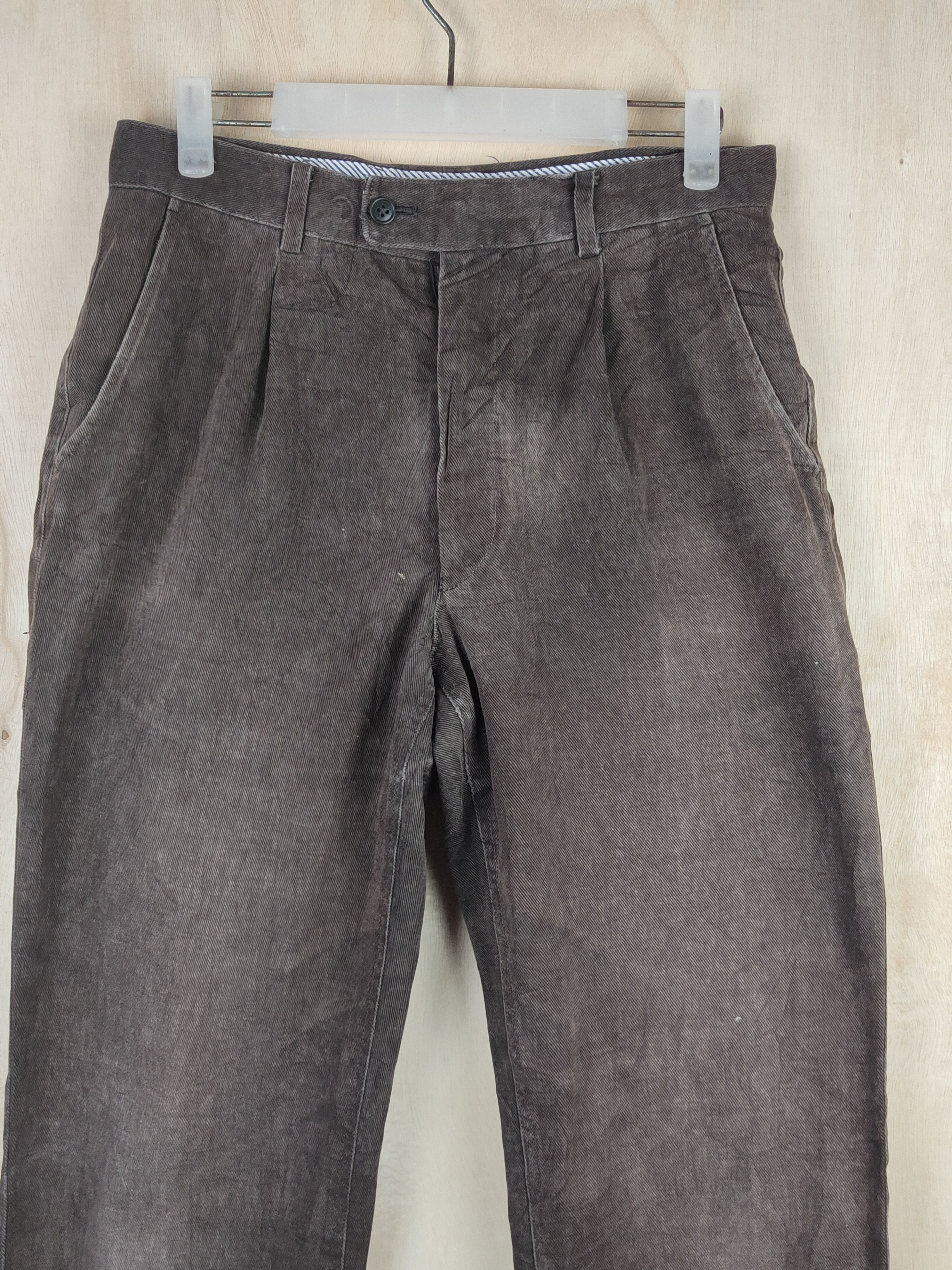 Japanese Brand Japanese Brand Dark Brown Faded pants #S2455 Size US 30 / EU 46 - 2 Thumbnail