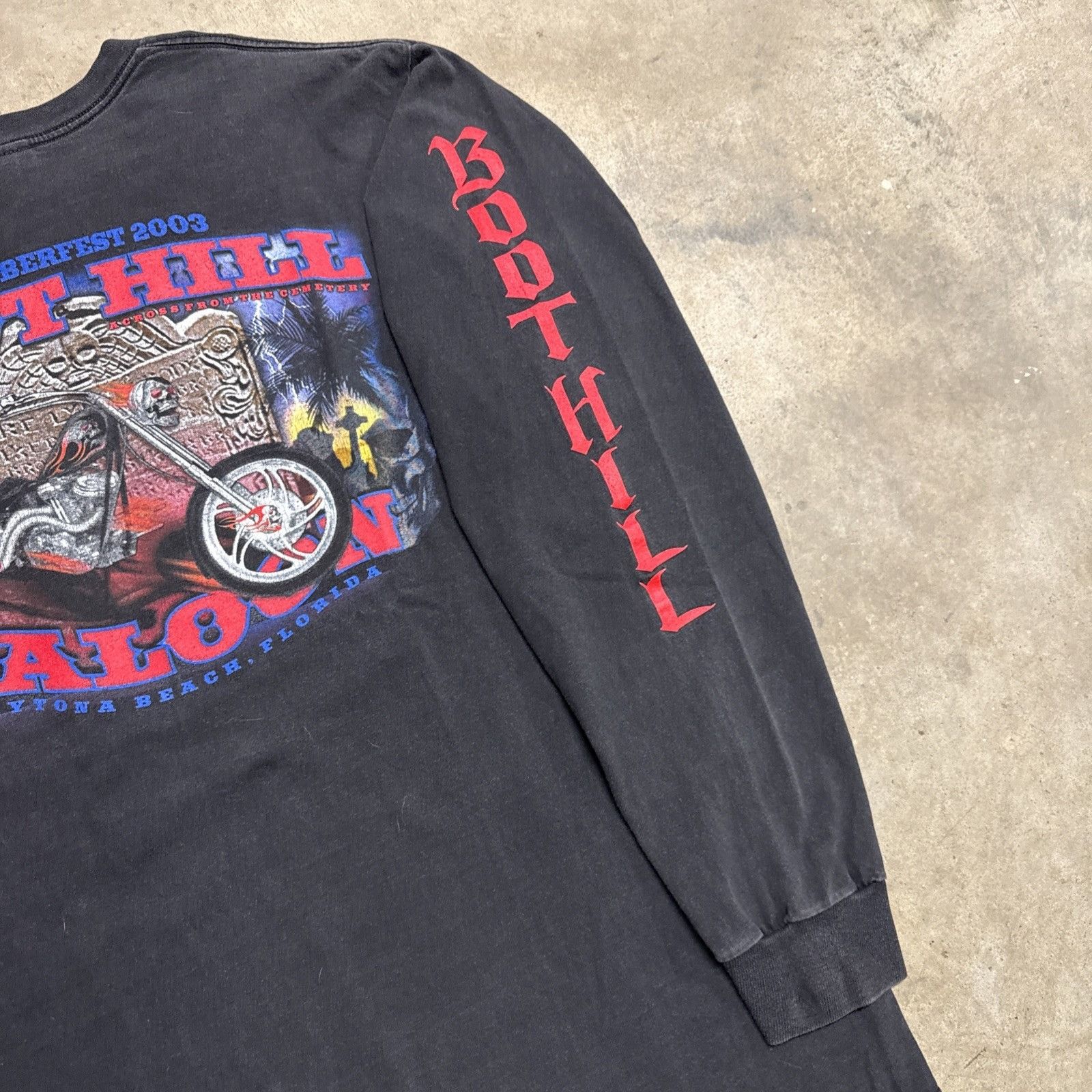 Harley Davidson Vintage Harley Davidson Shirt Mens XL 90s Flames Long Sleeve Size US XL / EU 56 / 4 - 3 Thumbnail