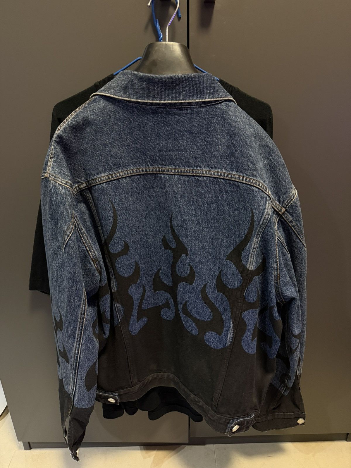 Vetements Vetements Flame denim Jacket Size US S / EU 44-46 / 1 - 2 Thumbnail