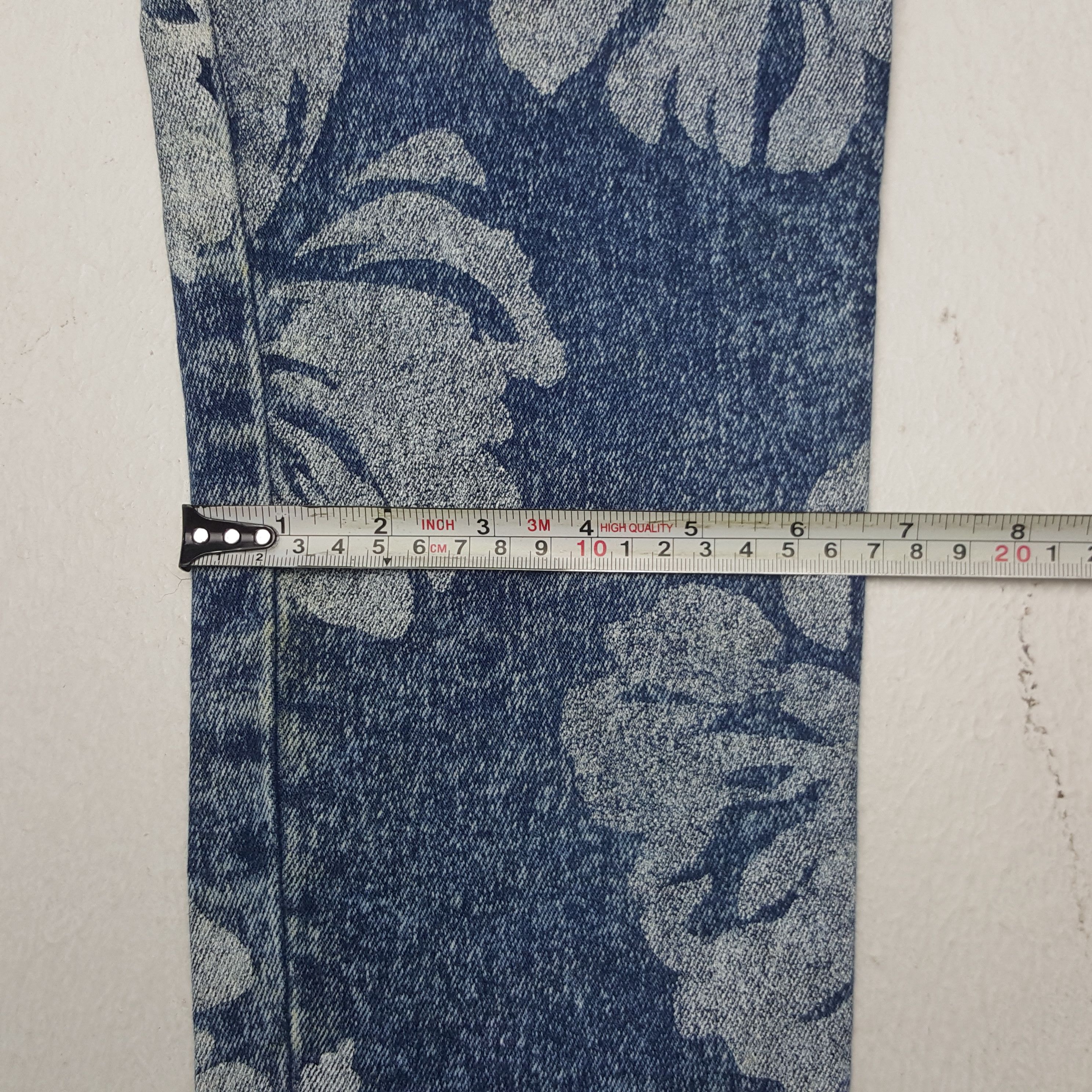 Japanese Brand × Vintage Vintage RYU Sports Fullprinted Denim Jeans Size 23" - 10 Thumbnail