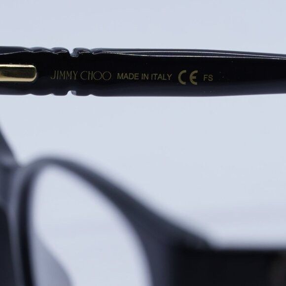 Jimmy Choo Jimmy Choo JC241 0807 00 Eyeglasses Black 52mm Square Frame Size ONE SIZE - 6 Thumbnail