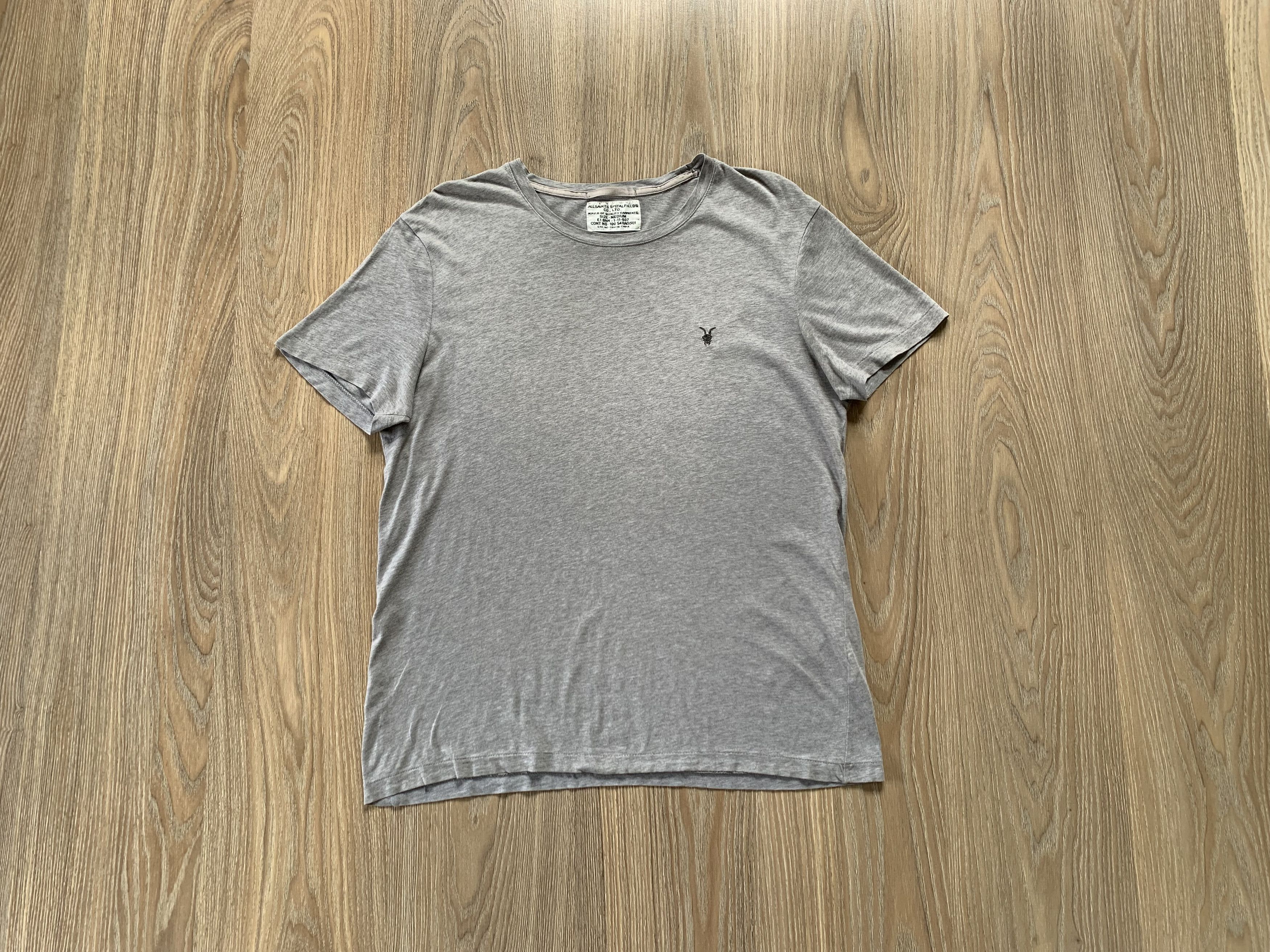 Allsaints × Vintage Allsaints Basic Cotton Grey T Shirt Size US M / EU 48-50 / 2 - 8 Thumbnail