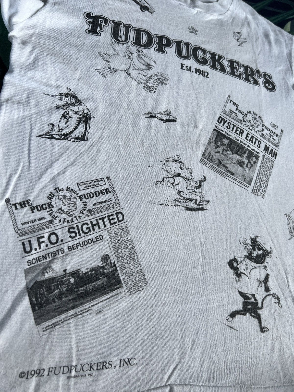 Fruit Of The Loom × If Six Was Nine ▶️ Vintage 90s FUDPUKER'S ©️ 1992 FUDPuKER'S,INC Size US L / EU 52-54 / 3 - 5 Thumbnail