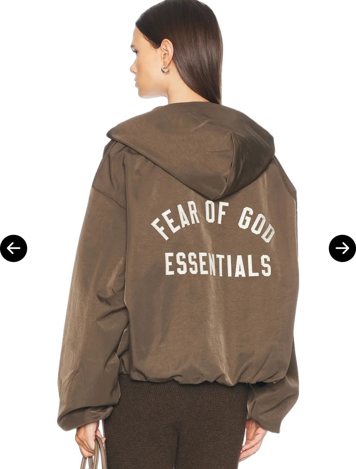 Fear of God Essentials Textured Hooded Bomber Jacket Size US L / EU 52-54 / 3 - 1 Thumbnail