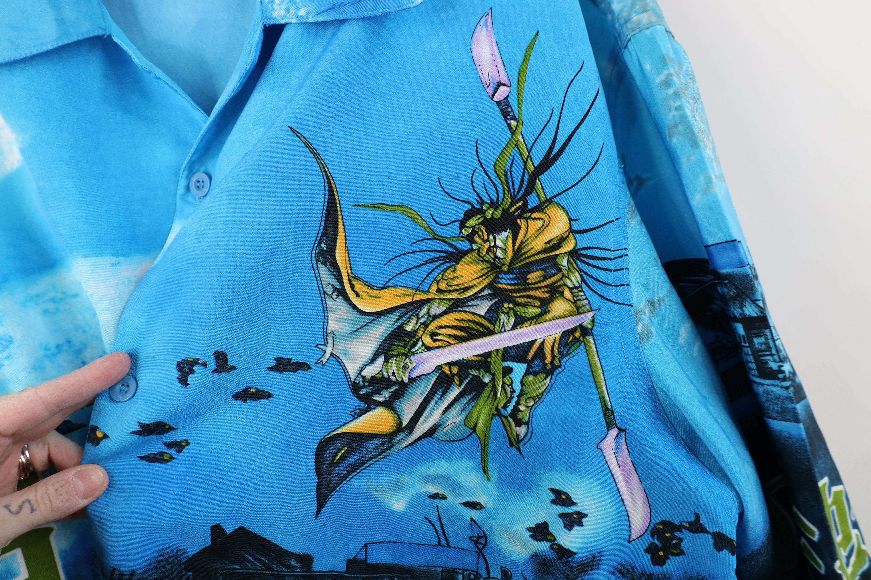 Vintage Vintage 90s Y2K Streetwear Samurai Warrior Button Shirt Size US L / EU 52-54 / 3 - 5 Thumbnail