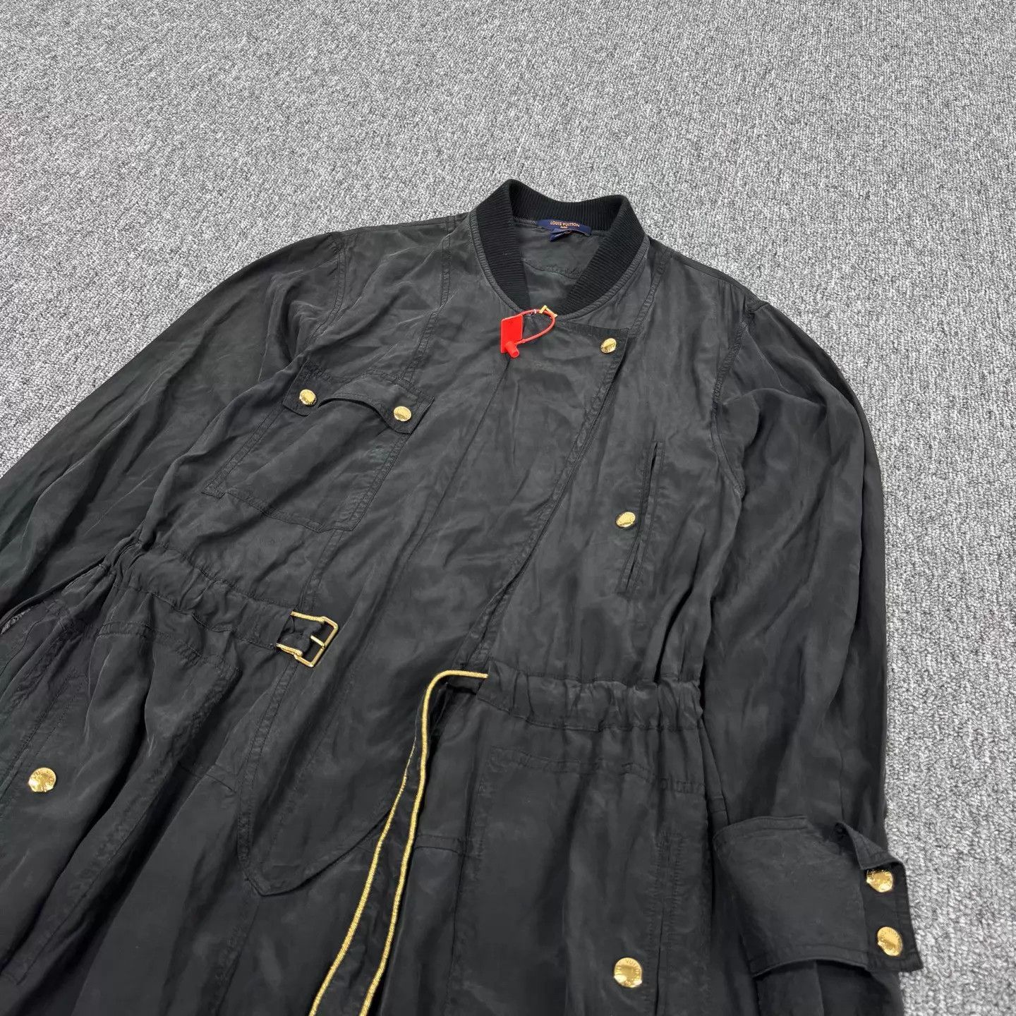 Louis Vuitton LV Waist-Cinched Metal Button Mid-Length Dress 38 99 New Size S / US 4 / IT 40 - 3 Thumbnail