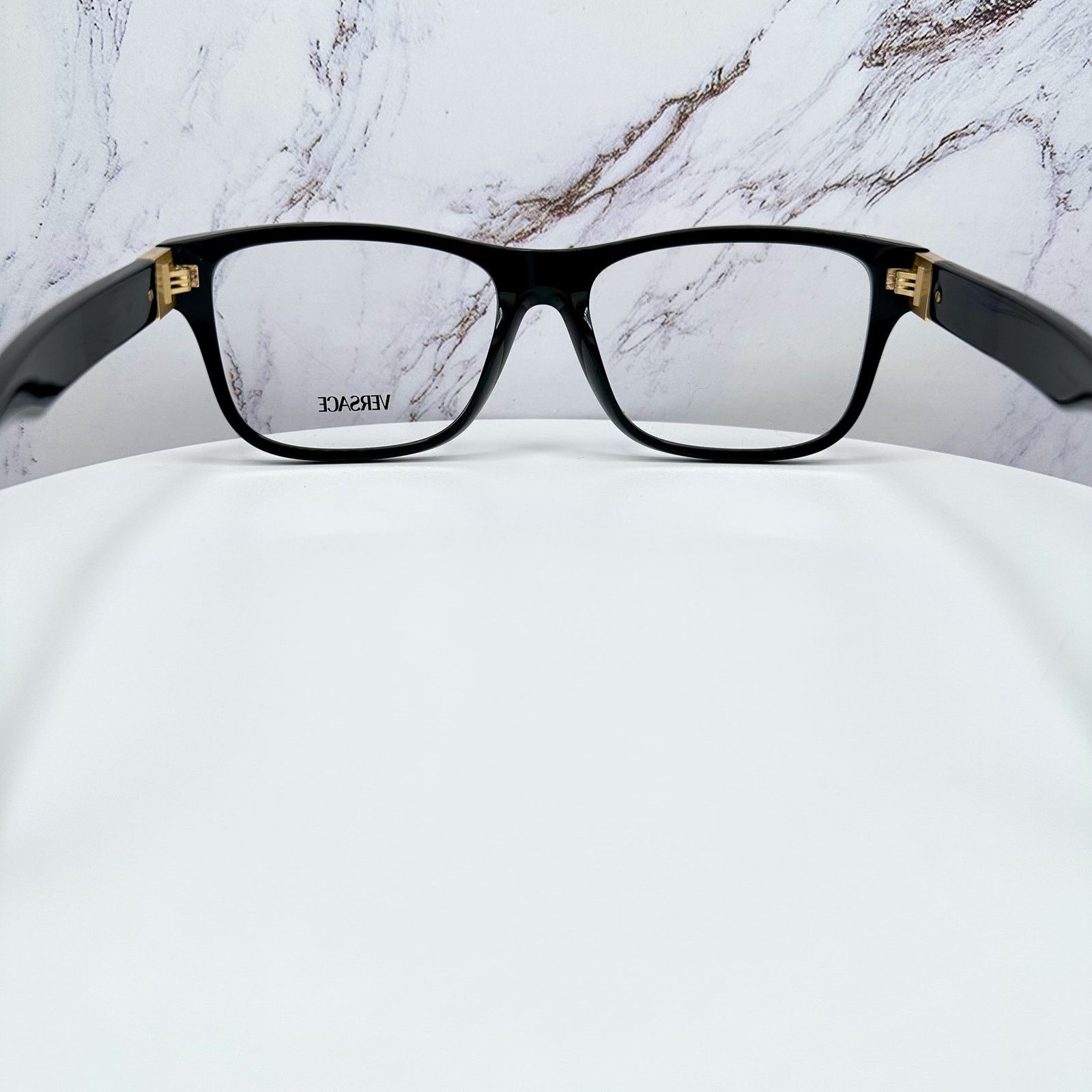 Versace New VERSACE Eyeglasses Black Square Gold Medusa Versace Size ONE SIZE - 11 Thumbnail